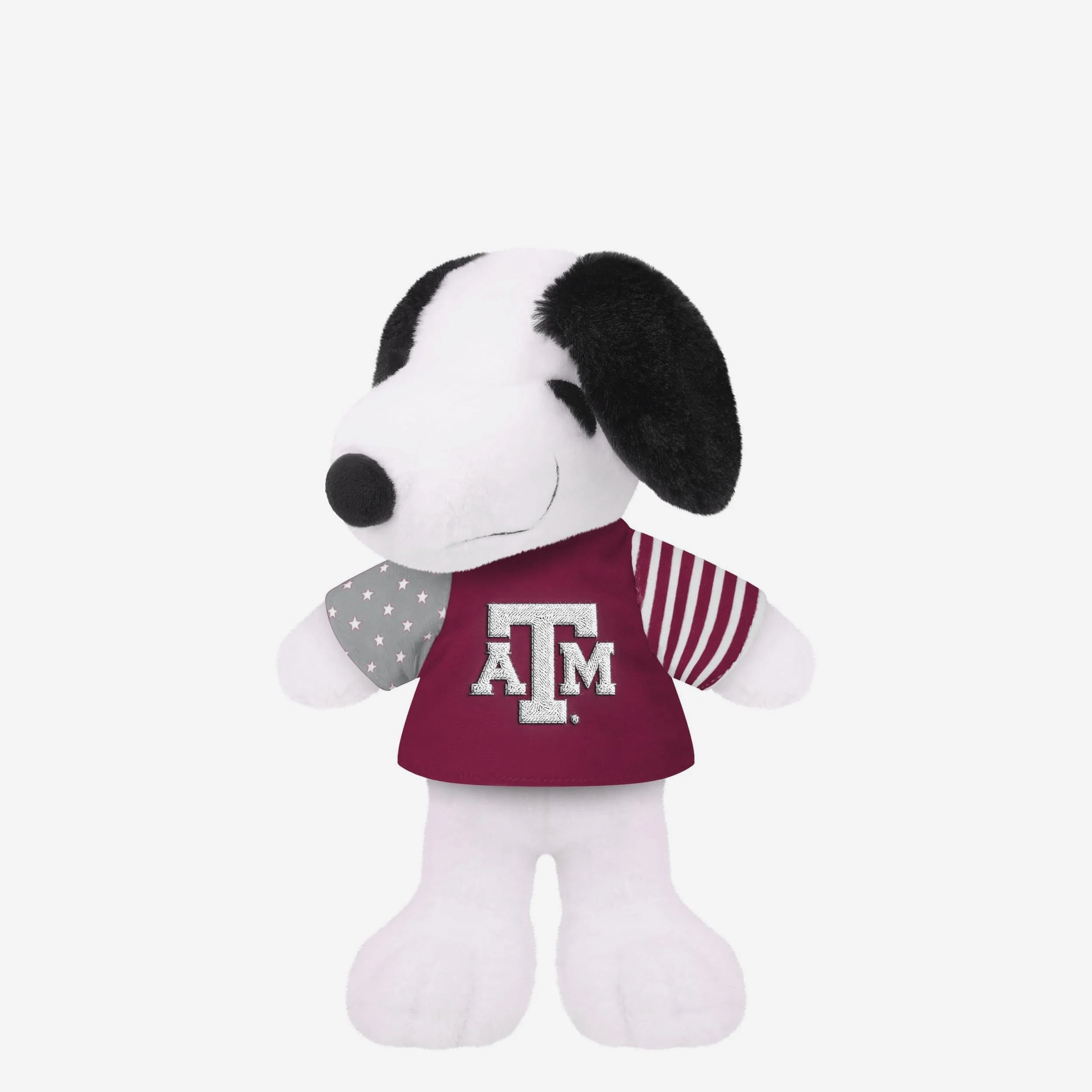 Texas A&M Aggies USA Flag Snoopy Peanuts Team Jersey Plush