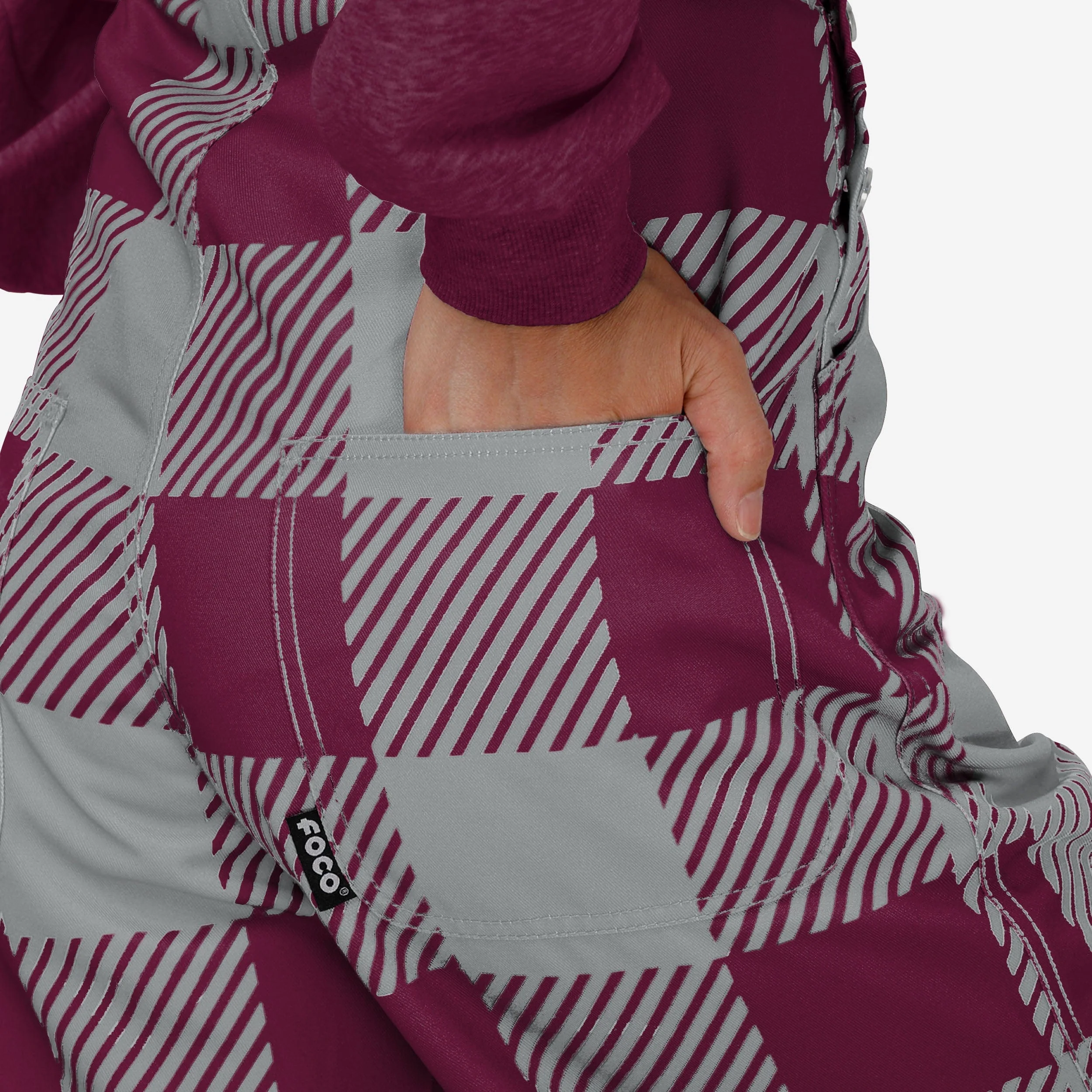 Texas A&M Aggies Womens Plaid Bib Overalls - Image 6
