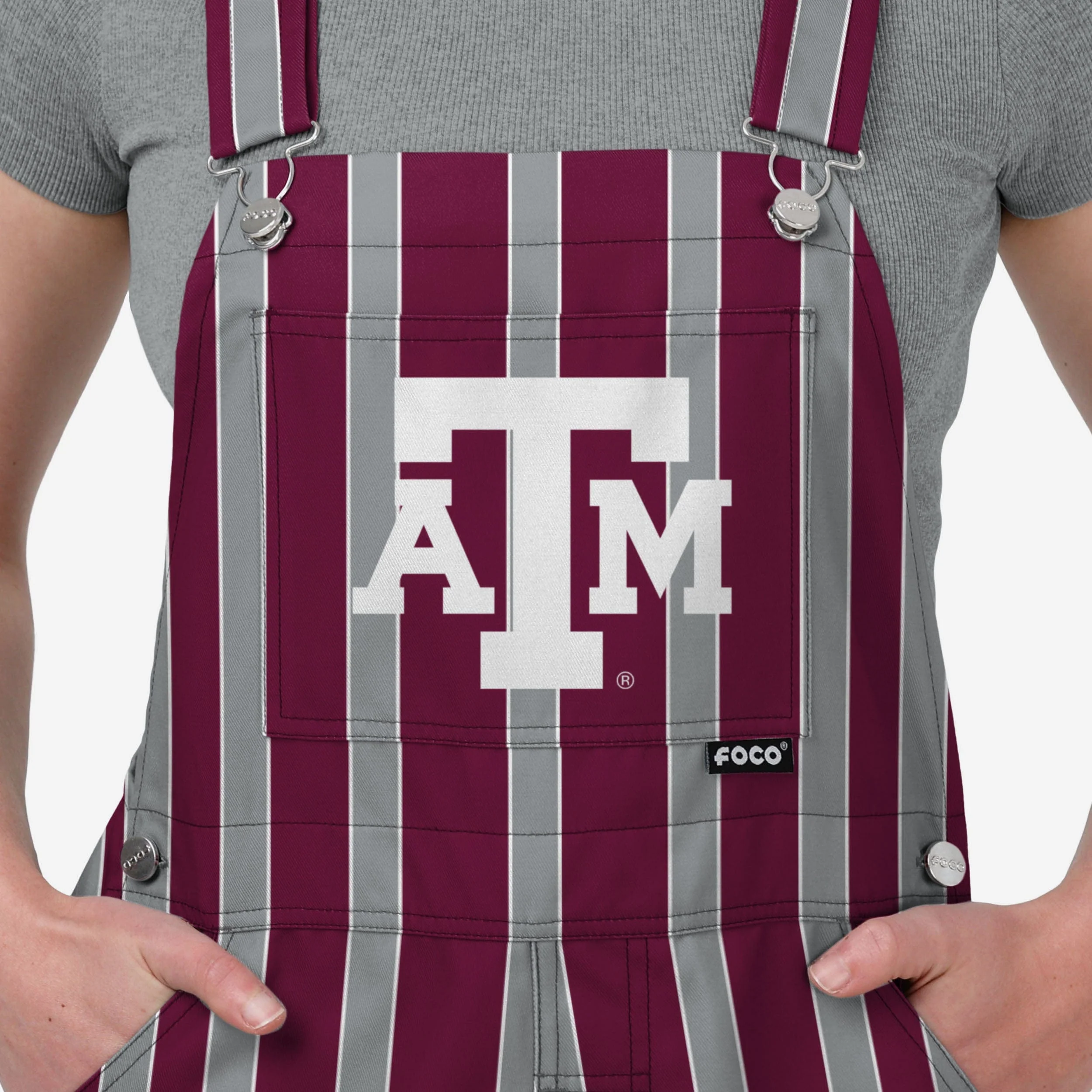 Texas A&M Aggies Womens Sideline Spirit Bib Overalls - Image 4