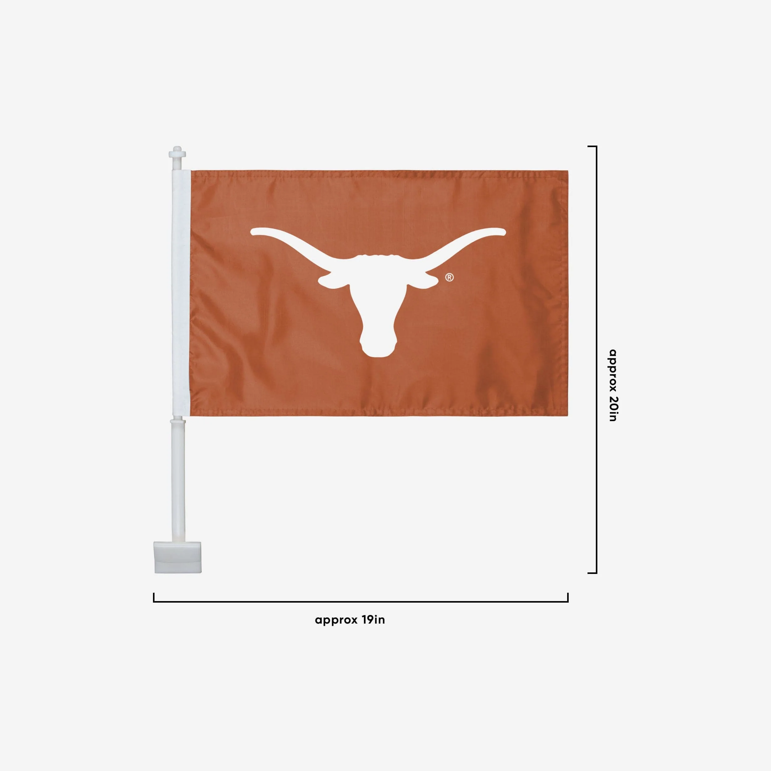 Texas Longhorns 2 Pack Solid Car Flag - Image 3
