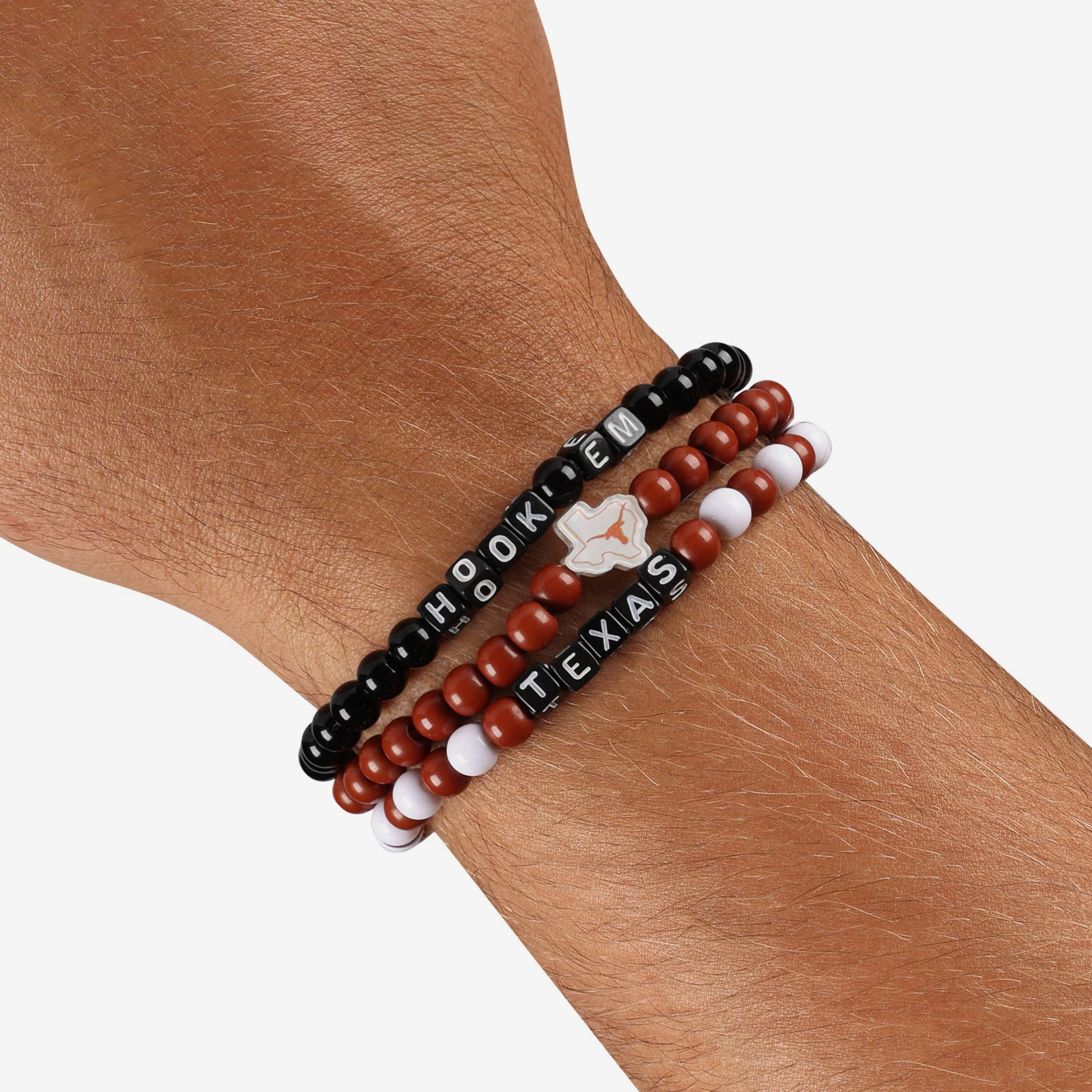 Texas Longhorns 3 Pack Beaded Friendship Bracelet - Image 4
