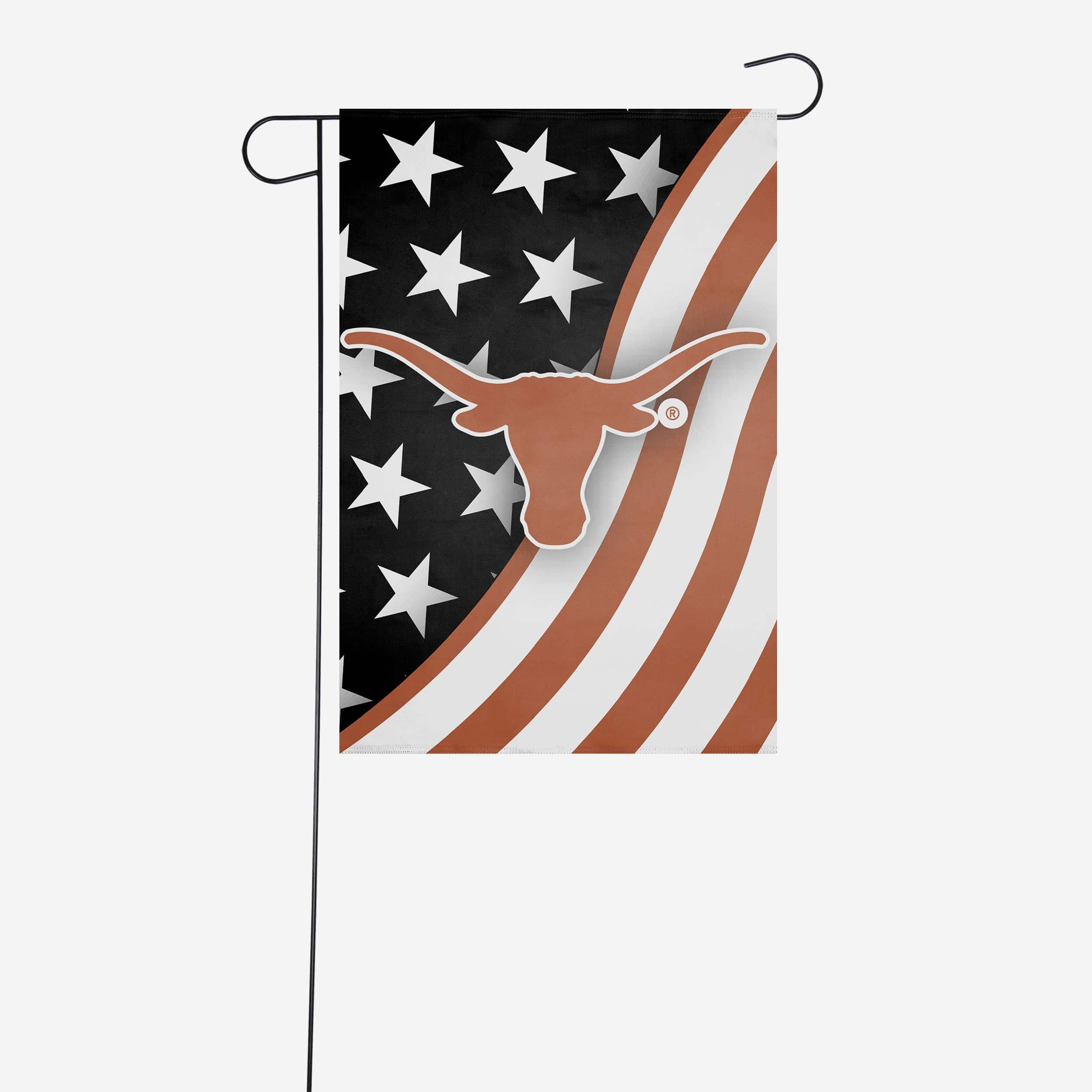 Texas Longhorns Americana Garden Flag
