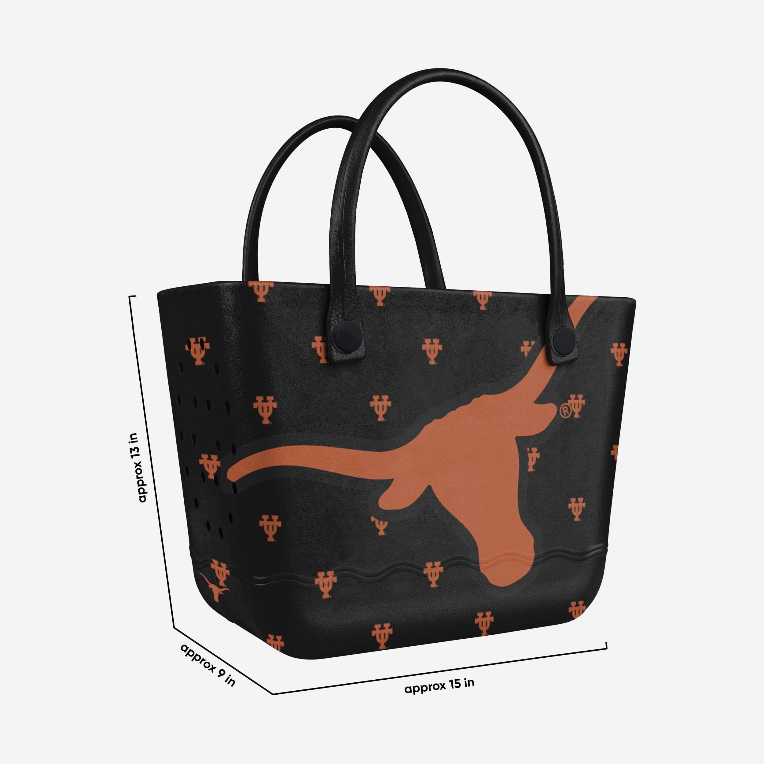 Texas Longhorns Big Logo Mini Print Tailgate Tote Bag - Image 3