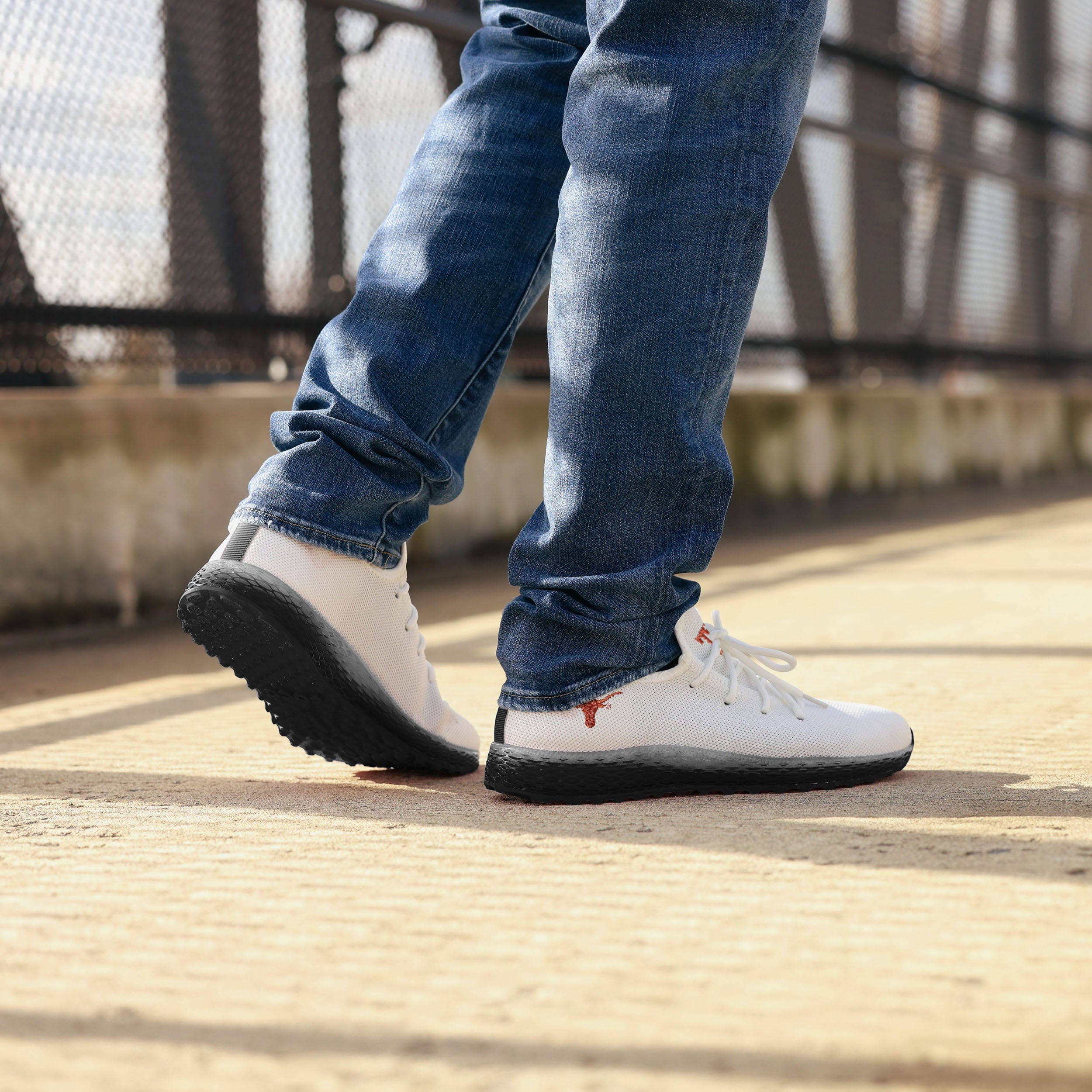 Texas Longhorns Gradient Midsole White Sneakers - Image 3