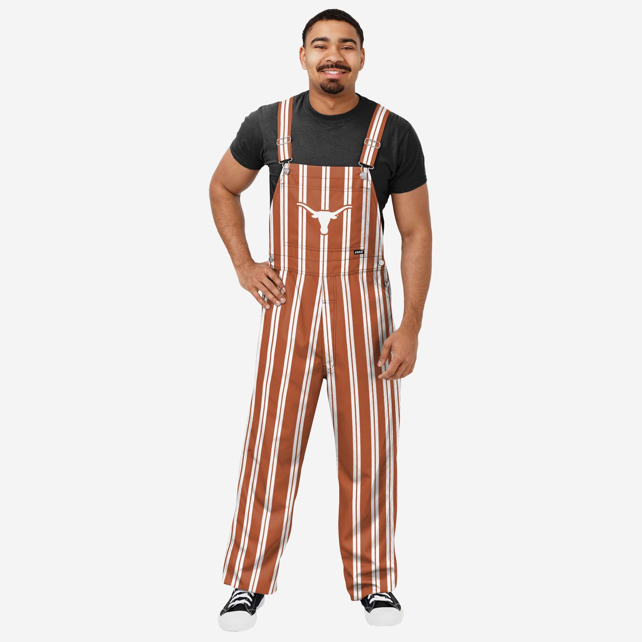 Texas Longhorns Mens Sideline Spirit Bib Overalls