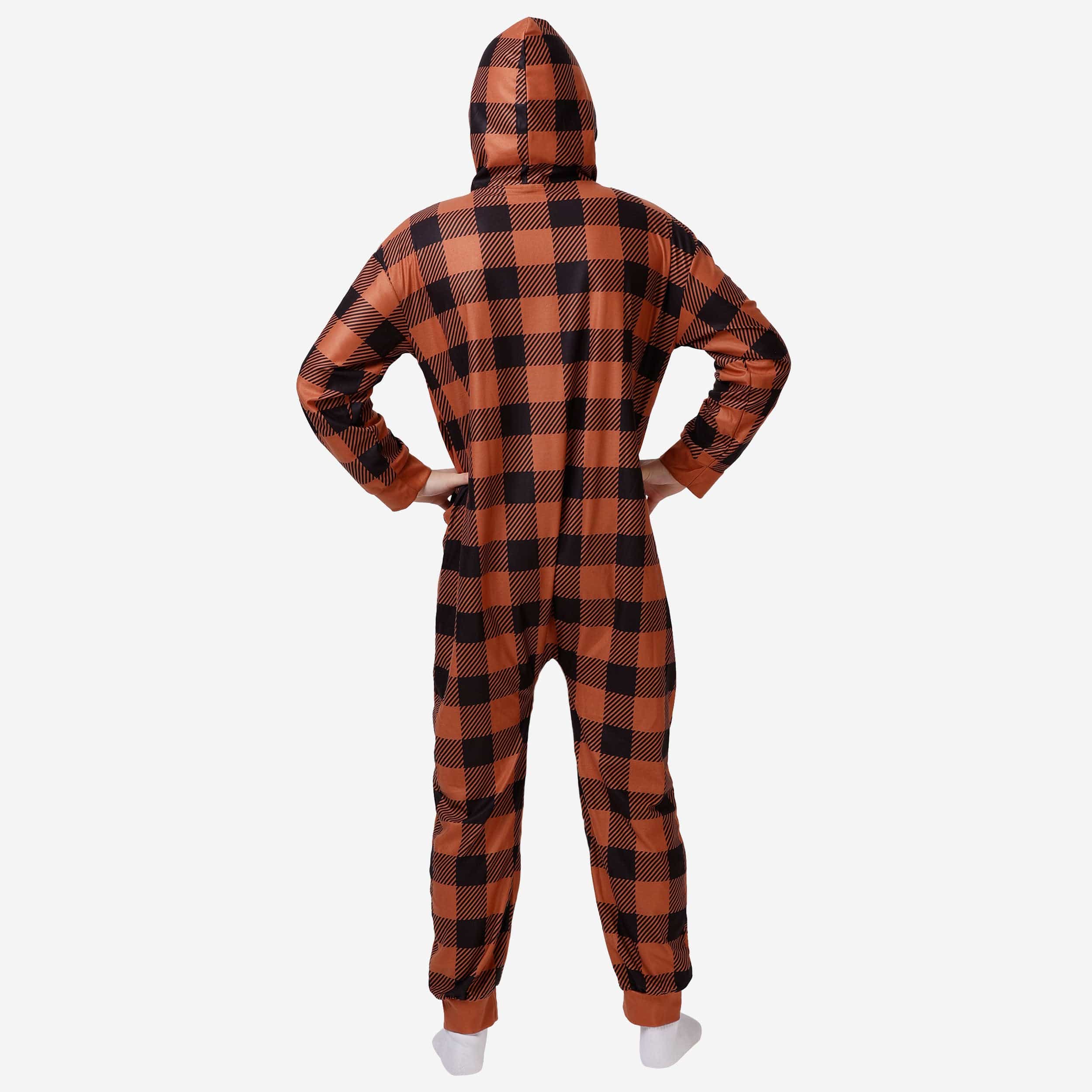 Texas Longhorns Plaid One Piece Pajamas - Image 2