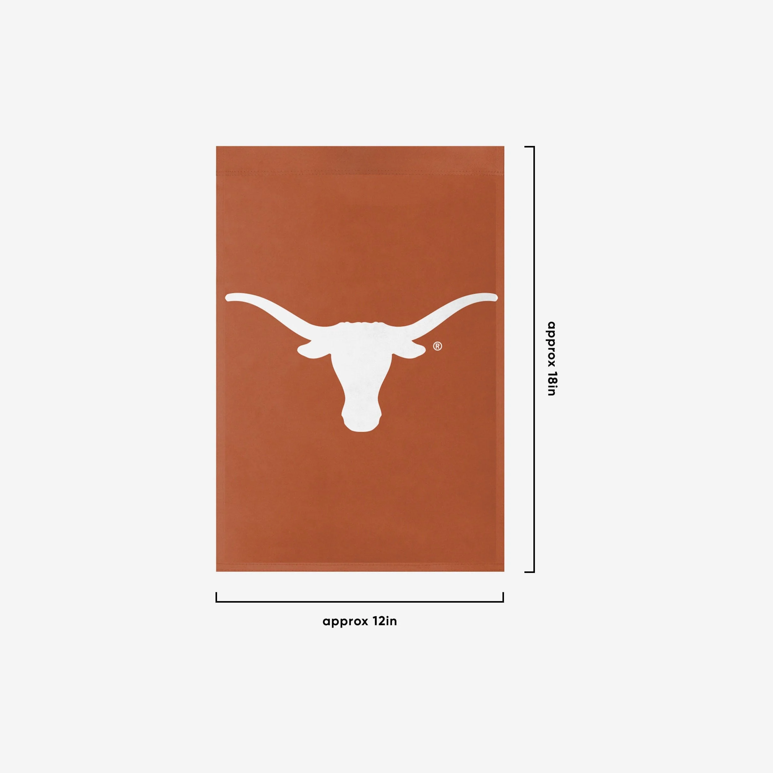 Texas Longhorns Solid Garden Flag - Image 3