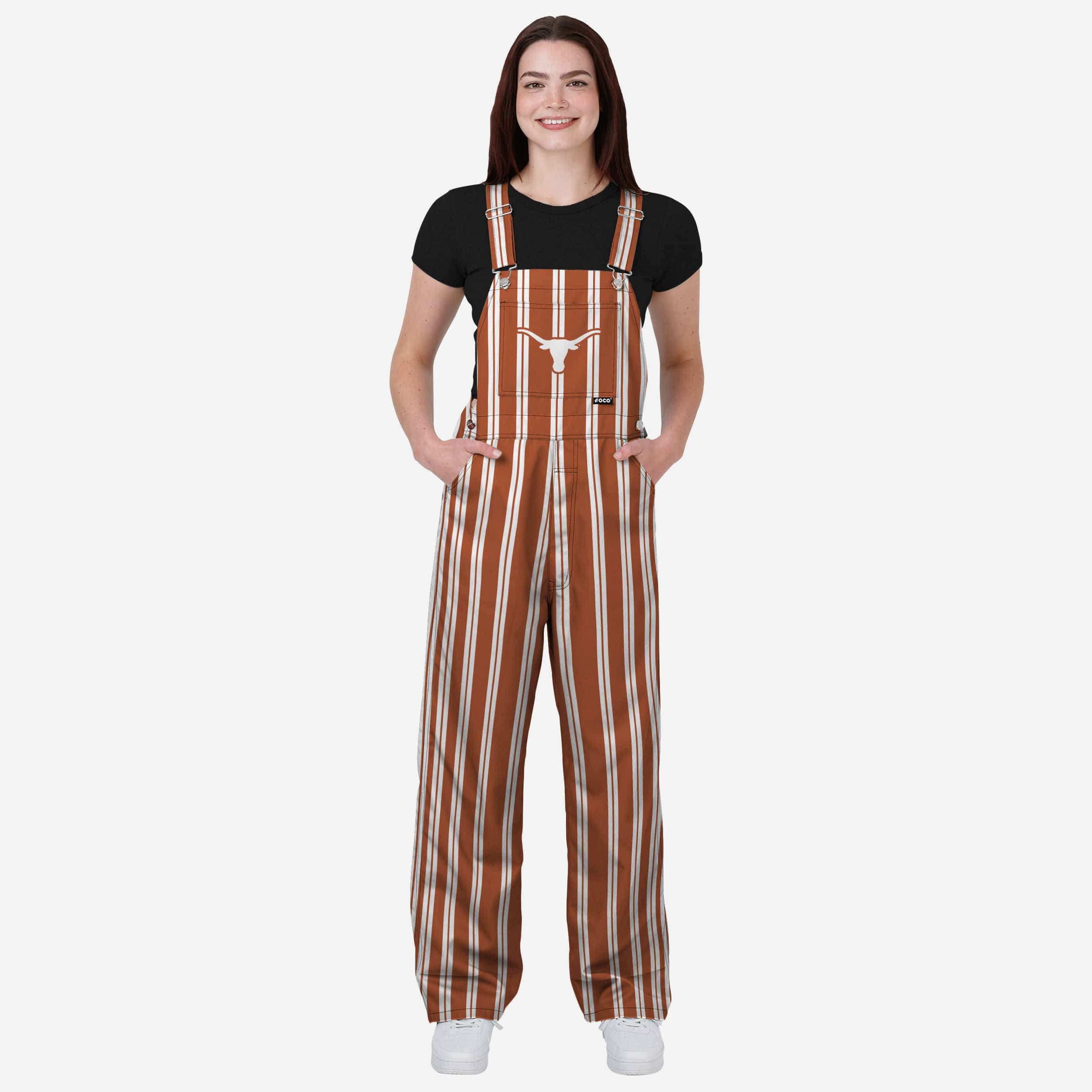 Texas Longhorns Womens Sideline Spirit Bib Overalls
