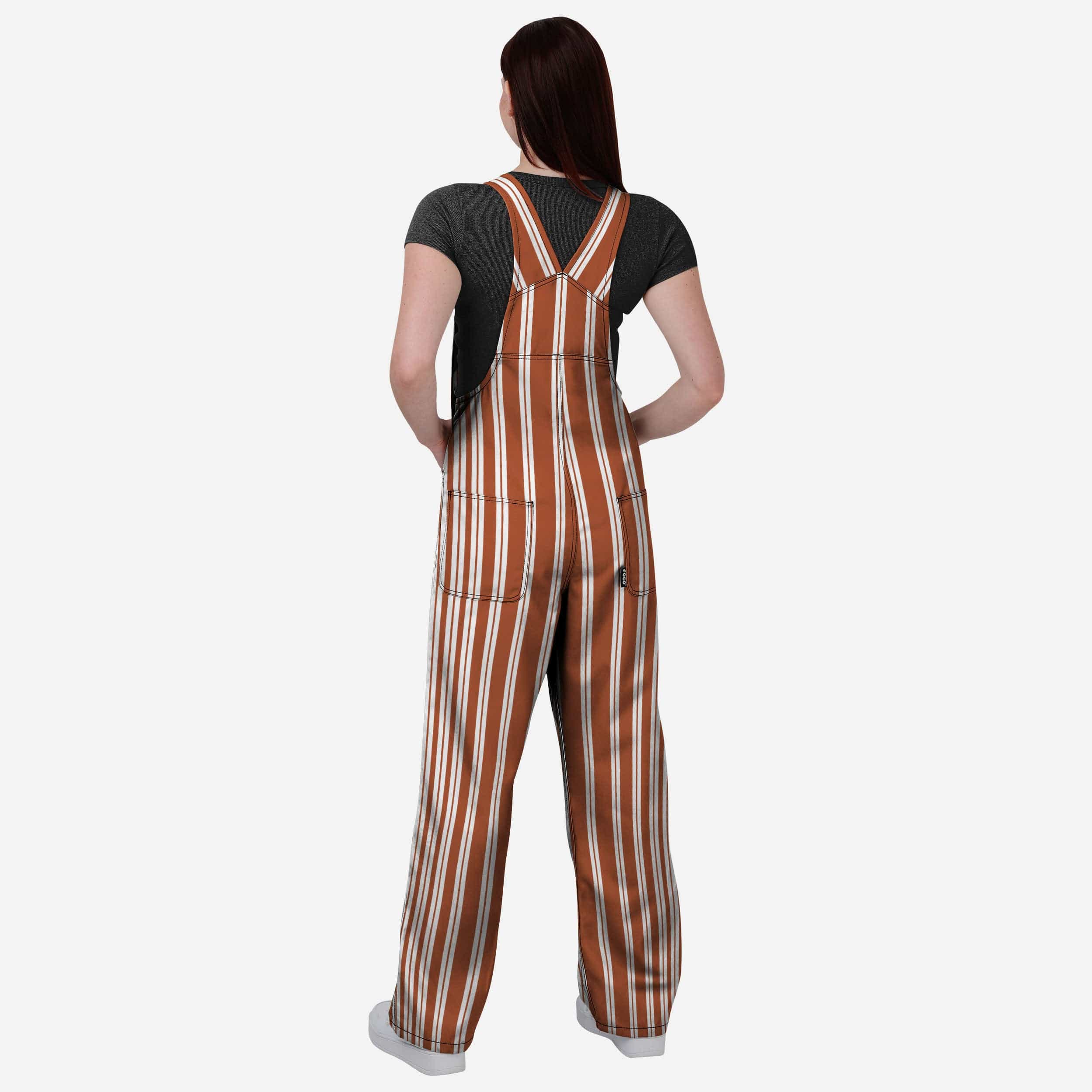 Texas Longhorns Womens Sideline Spirit Bib Overalls - Image 2