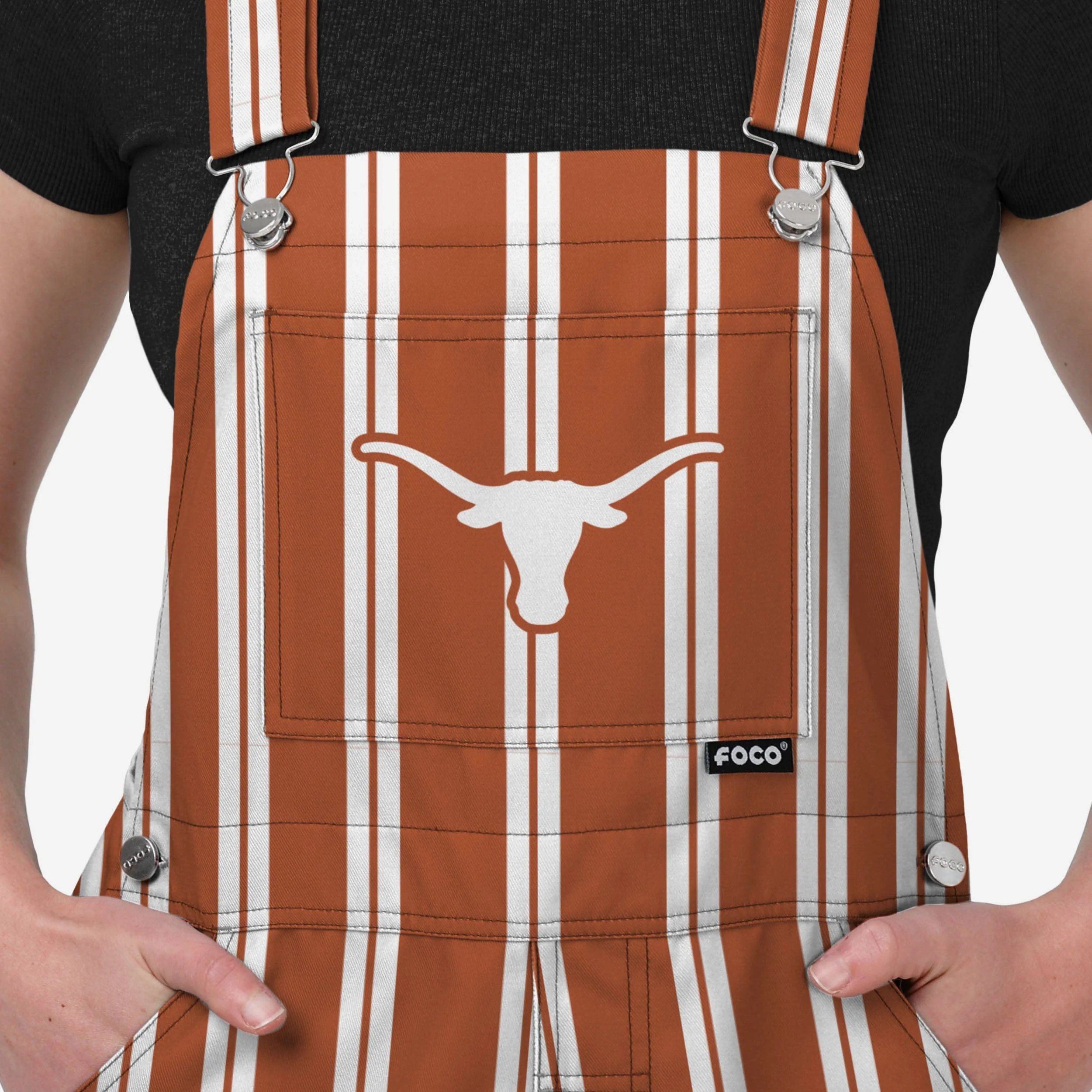 Texas Longhorns Womens Sideline Spirit Bib Overalls - Image 4