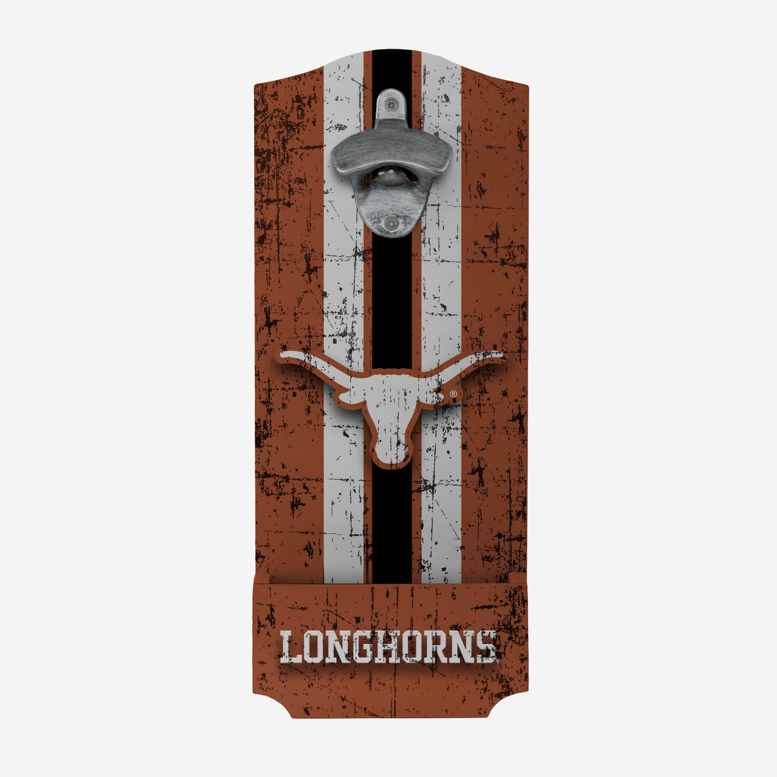 Texas Longhorns Wooden Bottle Cap Opener Sign - Image 2