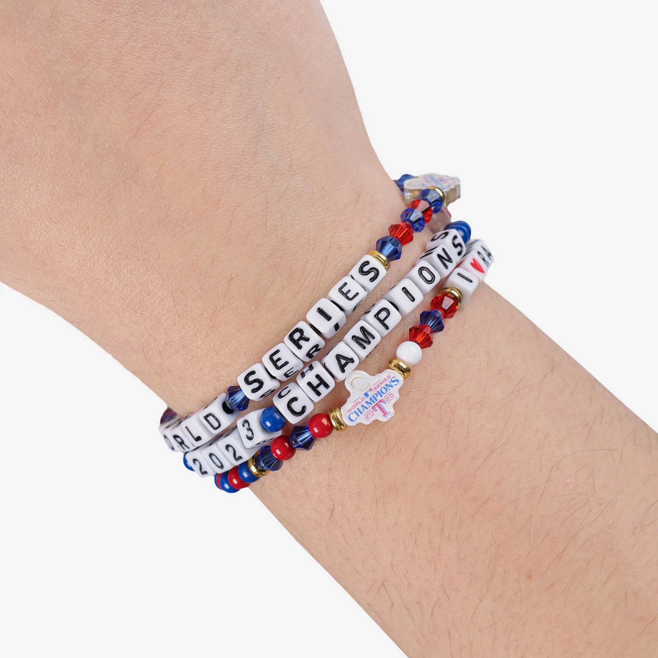 Texas Rangers 2023 World Series Champions 3 Pack Friendship Bracelet - Image 4