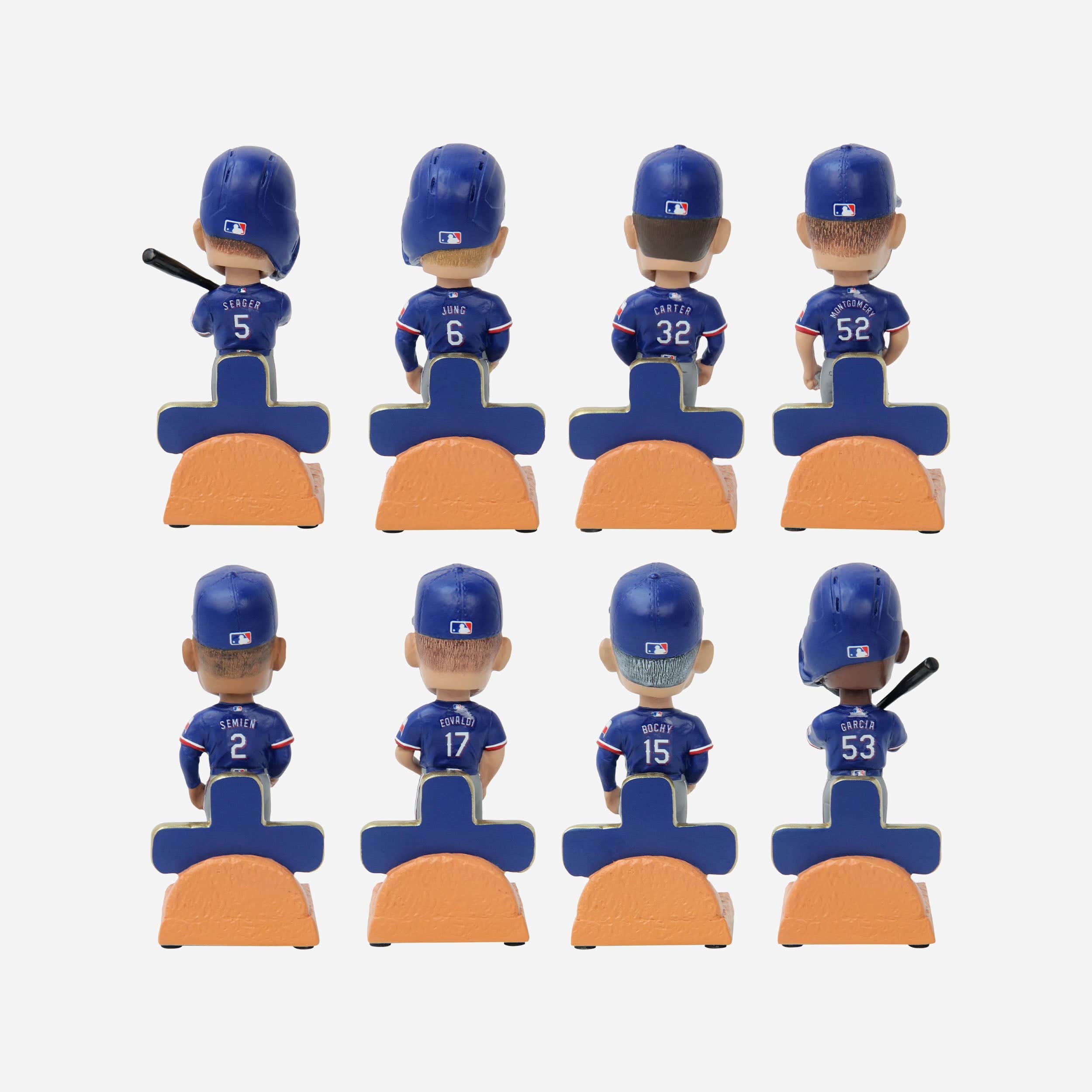 Texas Rangers 2023 World Series Champions Mini Bobblehead Boxed Set - Image 2