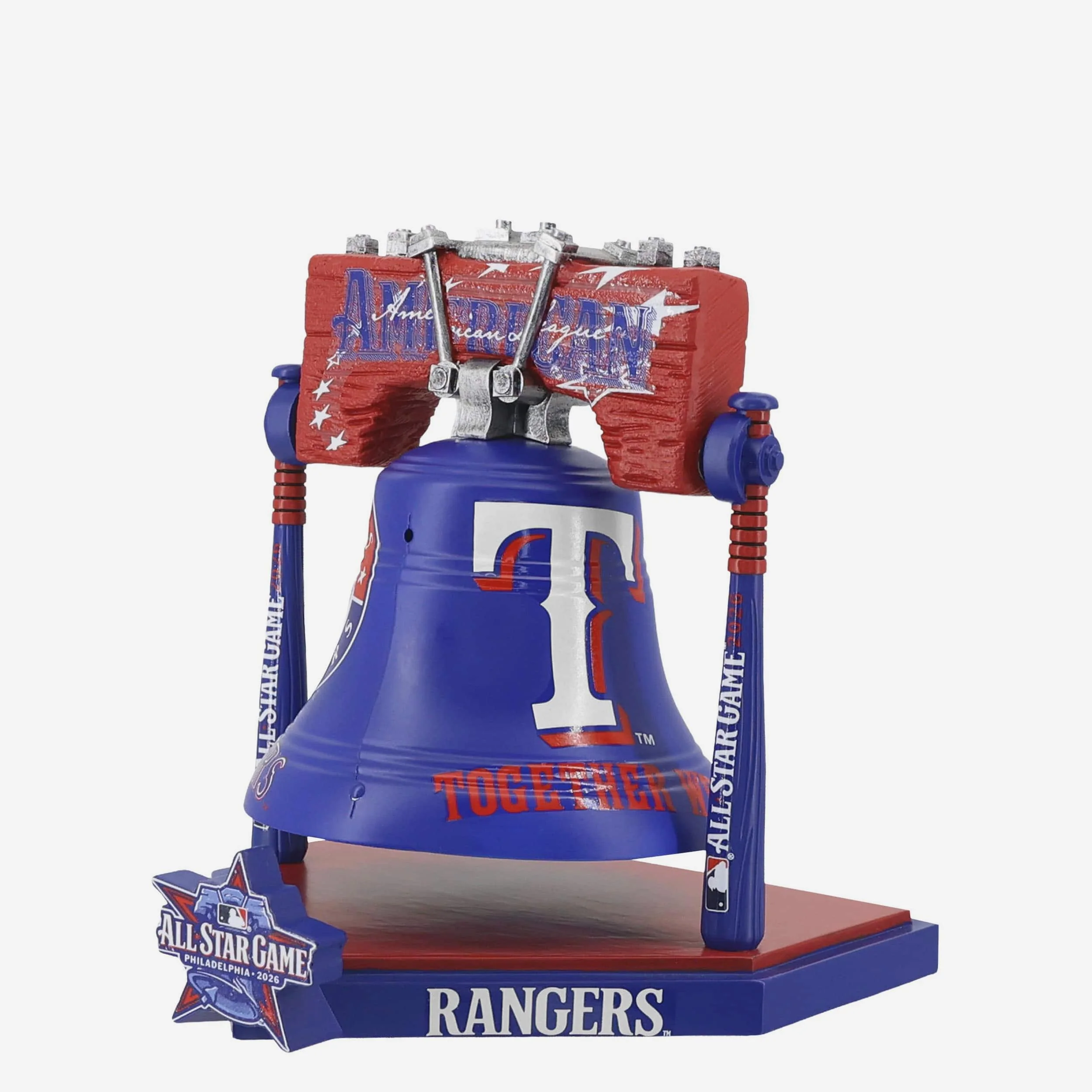 Texas Rangers 2026 MLB All Star Liberty Bell Figurine - Image 3