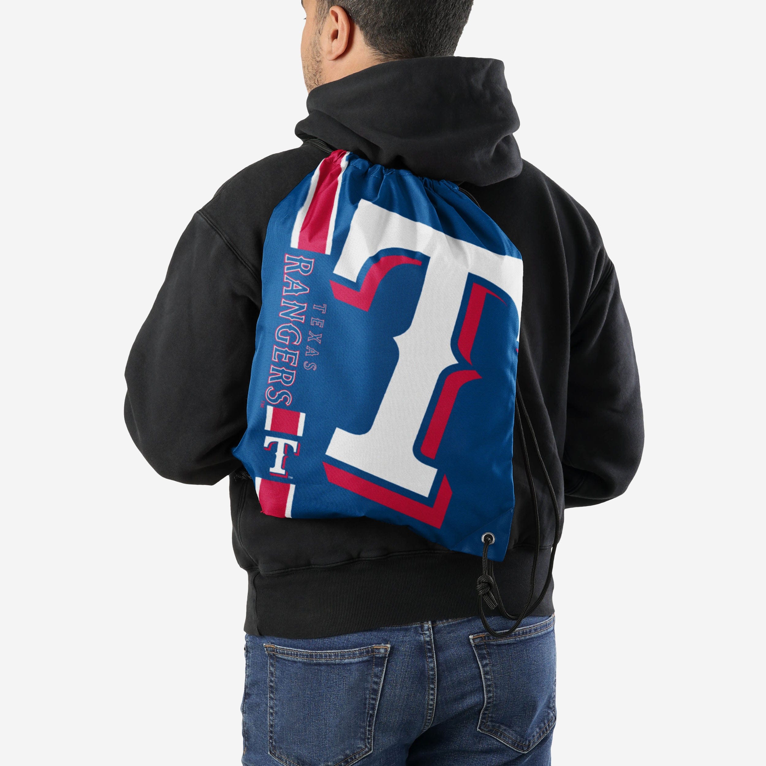 Texas Rangers Big Logo Drawstring Backpack - Image 2