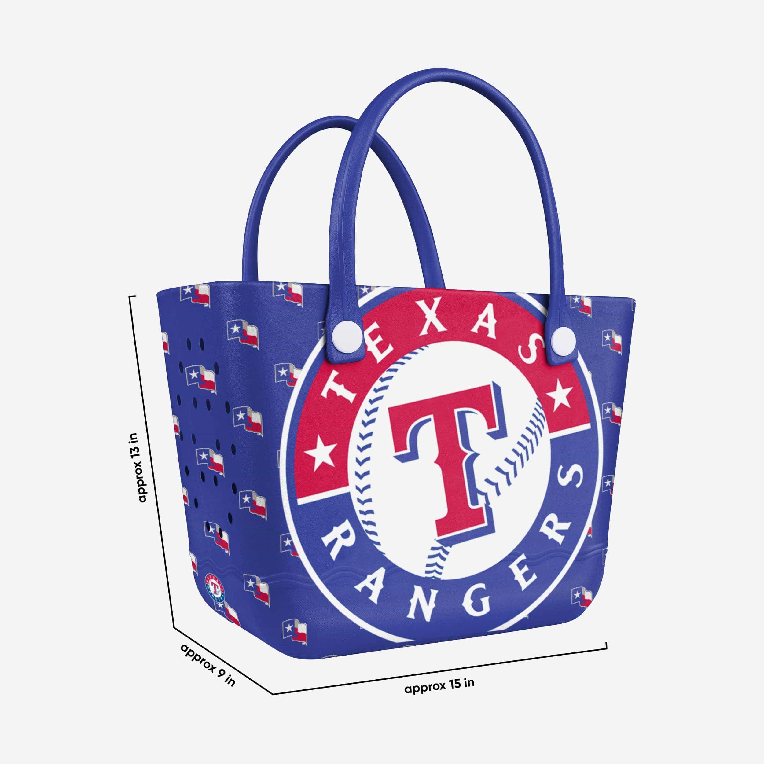 Texas Rangers Big Logo Mini Print Tailgate Tote Bag - Image 3