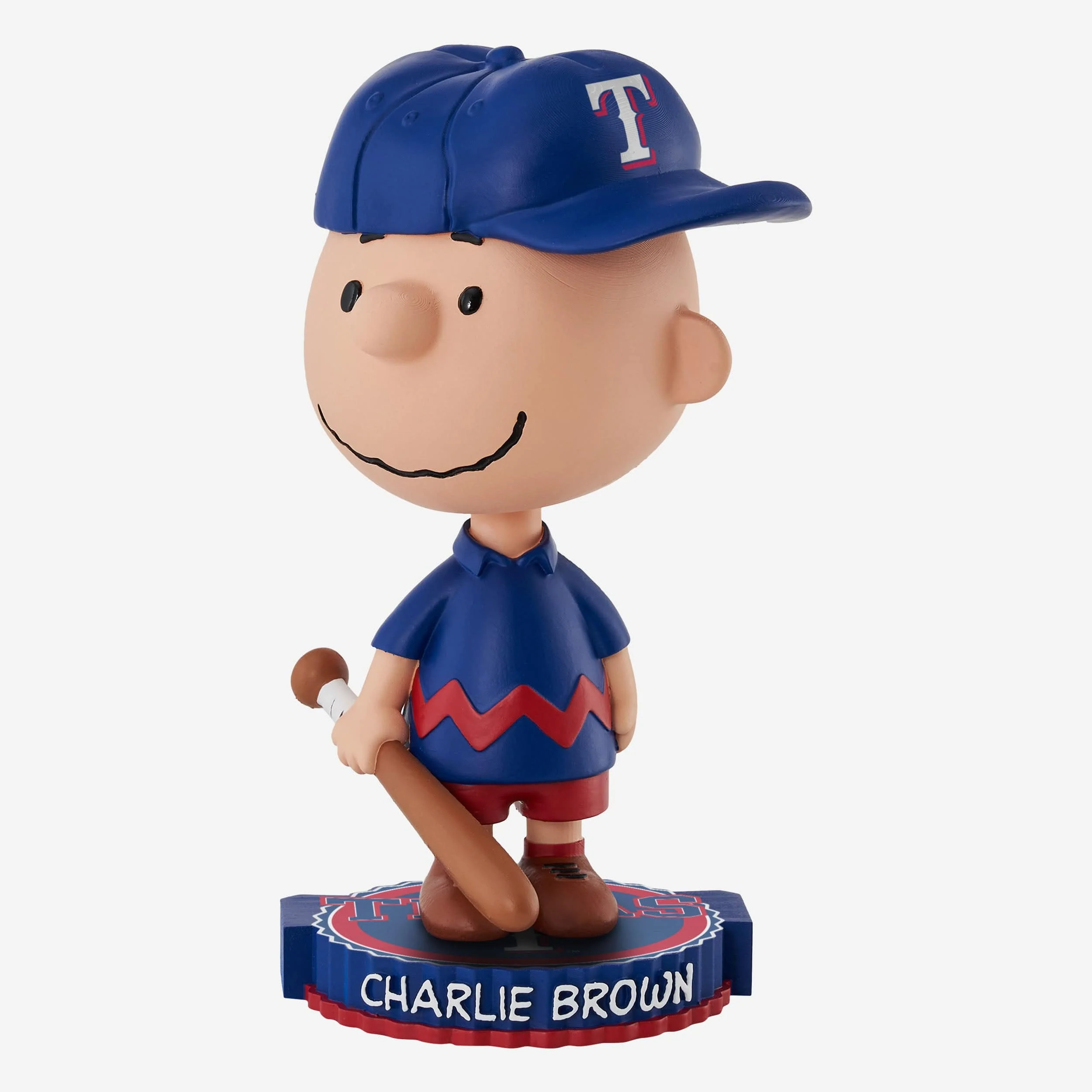 Texas Rangers Charlie Brown Peanuts Bighead Bobblehead