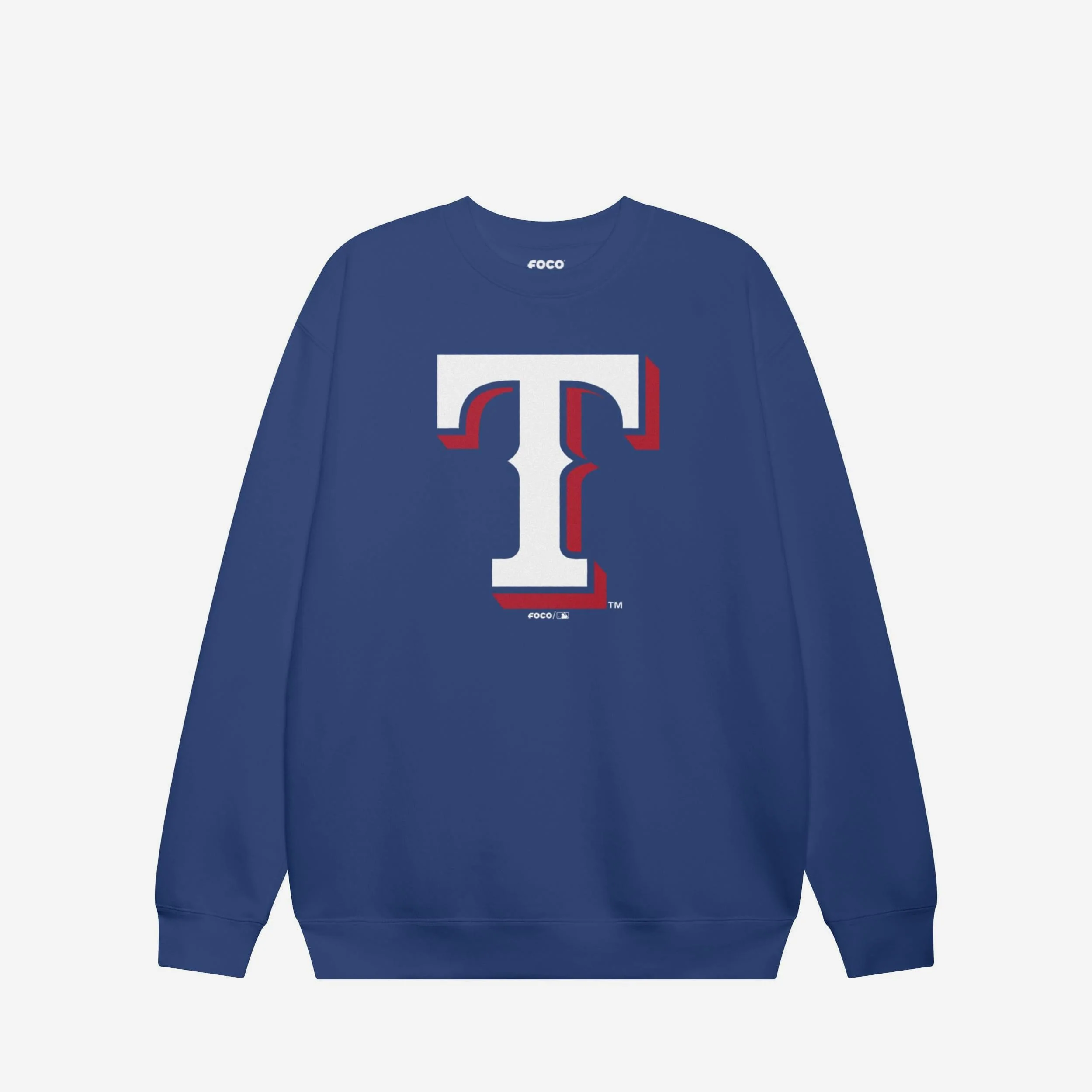 Texas Rangers Primary Logo Crew Neck Sweatshirt