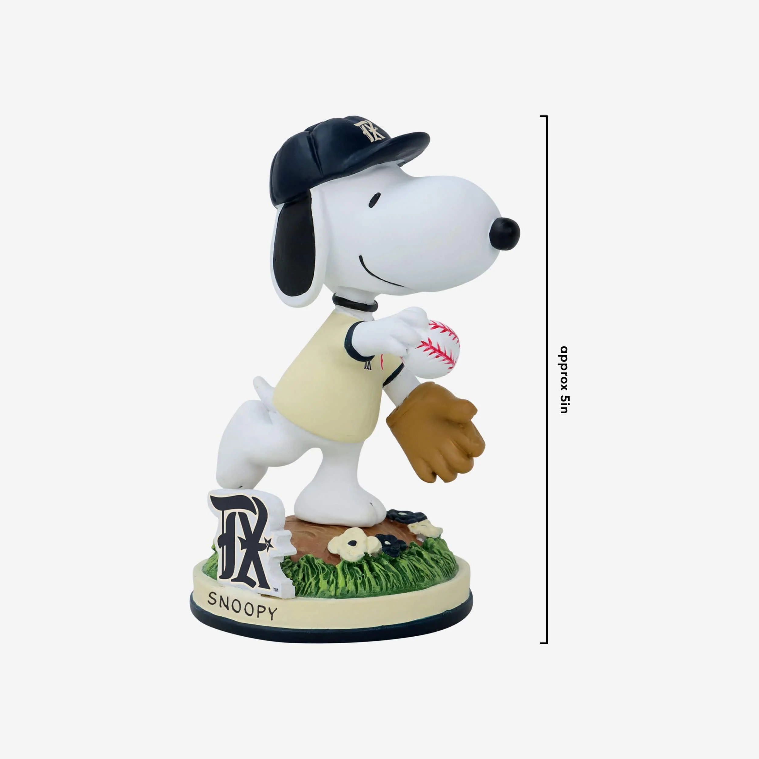Texas Rangers Snoopy Peanuts City Connect Bobblehead - Image 4
