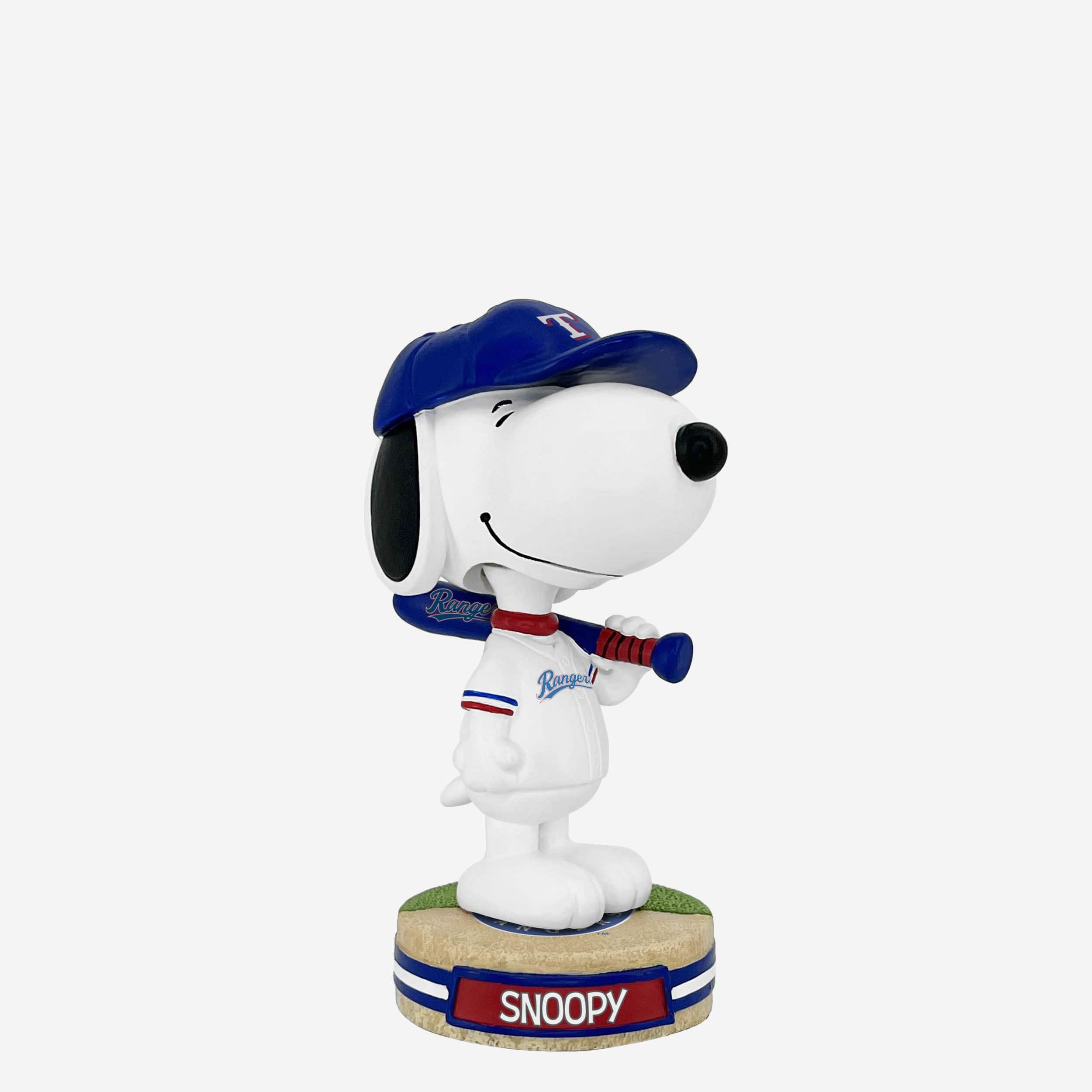 Texas Rangers Snoopy Peanuts Mini Bighead Bobblehead