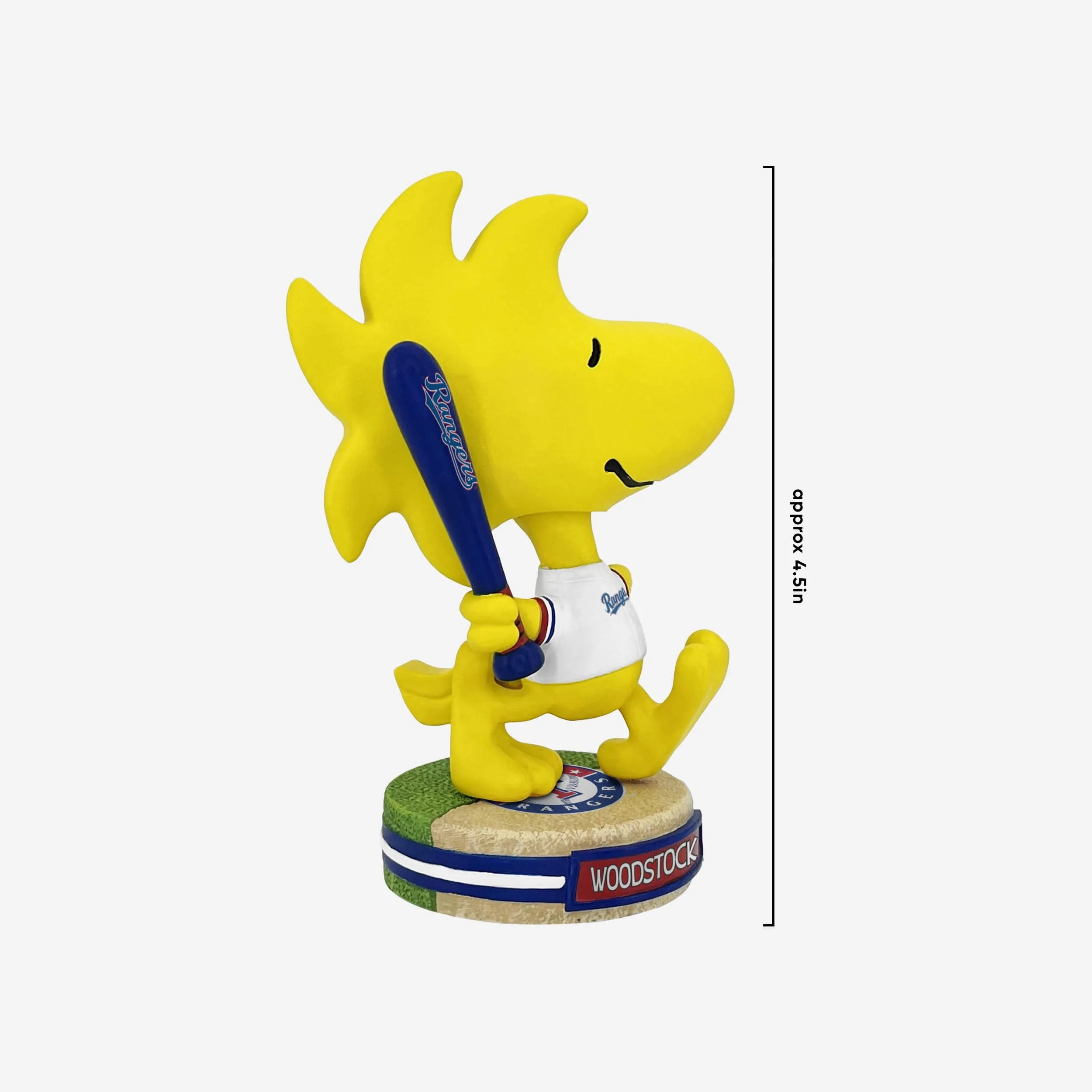 Texas Rangers Woodstock Peanuts Mini Bighead Bobblehead - Image 4