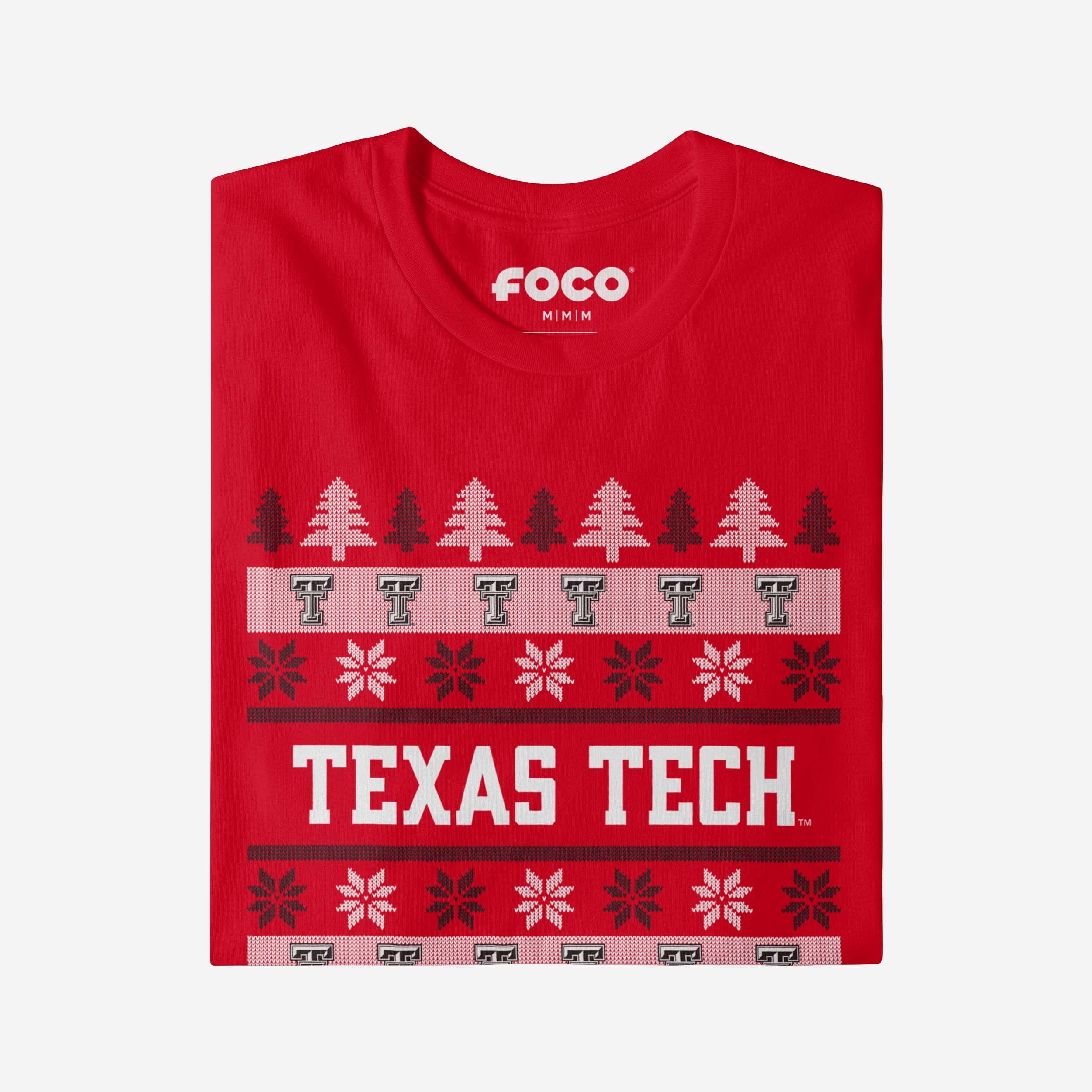 Texas Tech Red Raiders Holiday Sweater T-Shirt - Image 4