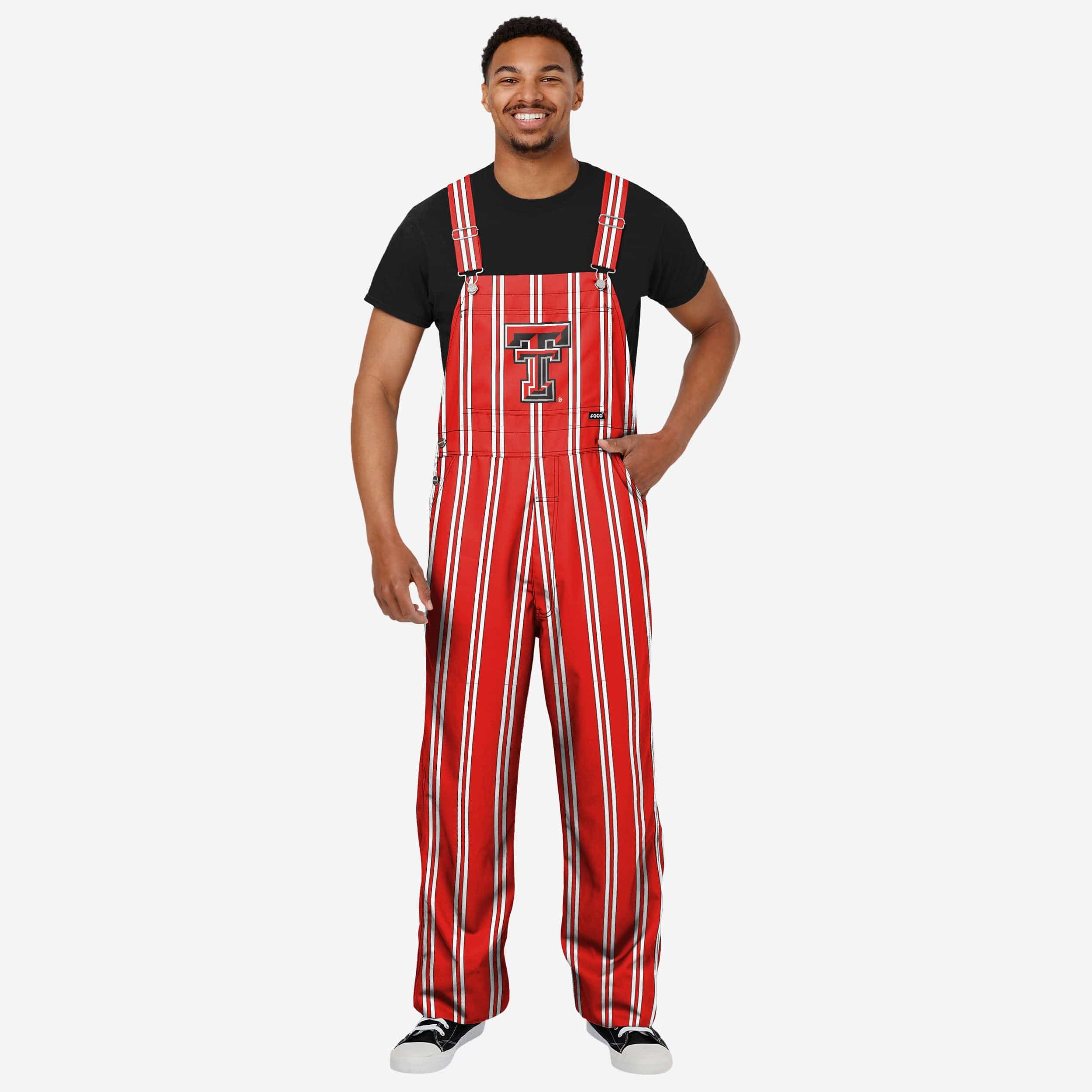 Texas Tech Red Raiders Mens Sideline Spirit Bib Overalls