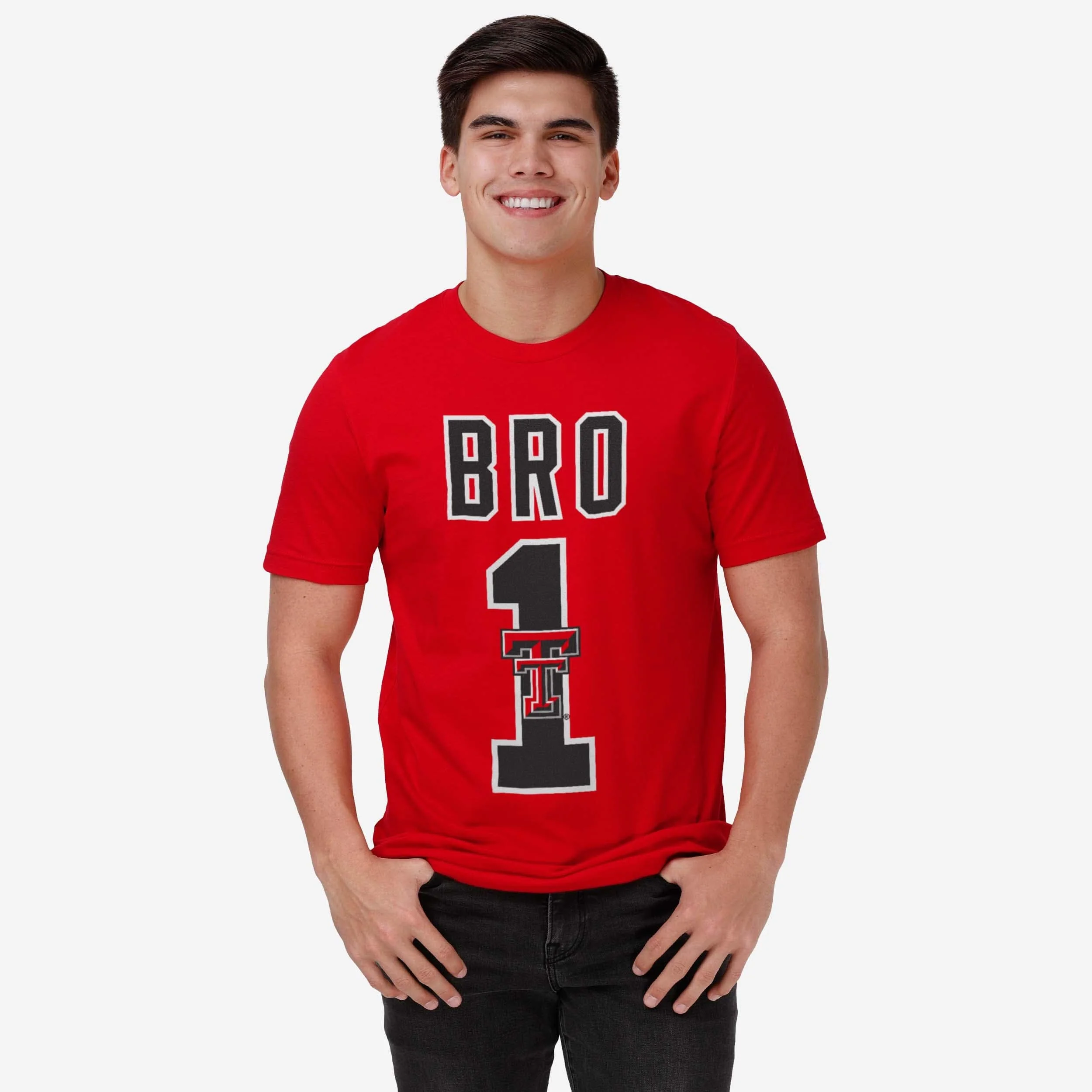 Texas Tech Red Raiders Number 1 Bro T-Shirt - Image 2