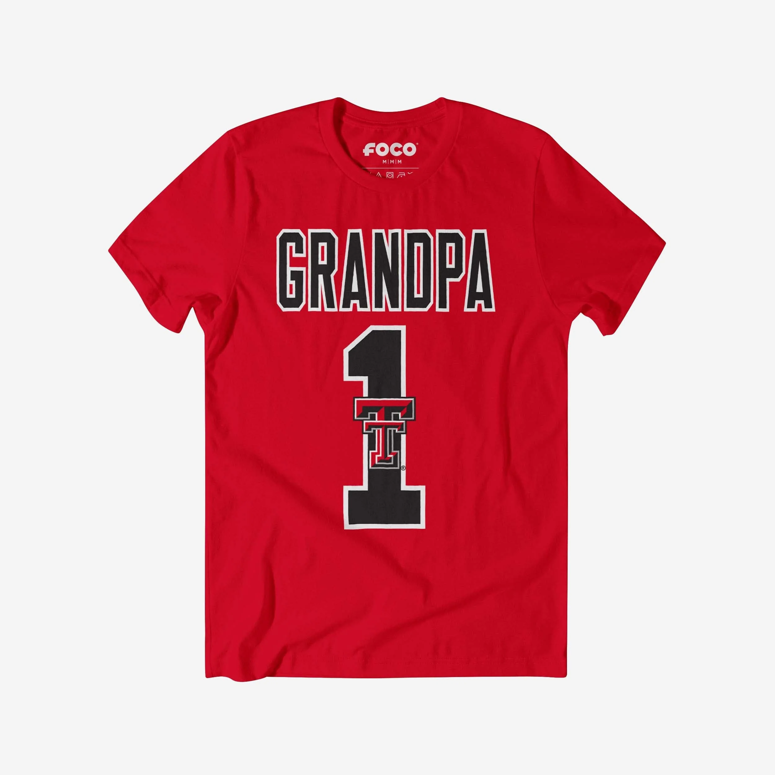 Texas Tech Red Raiders Number 1 Grandpa T-Shirt