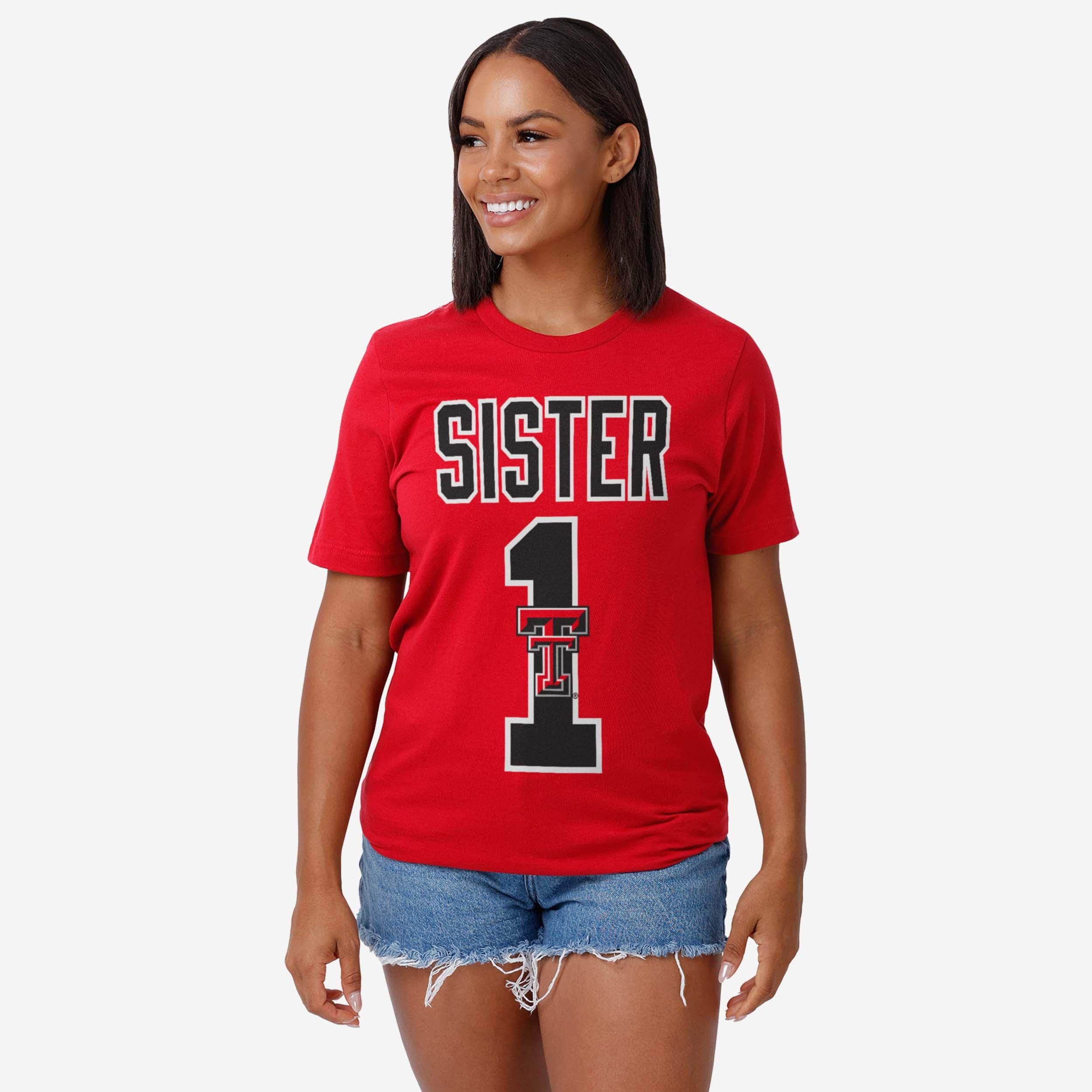 Texas Tech Red Raiders Number 1 Sister T-Shirt - Image 2