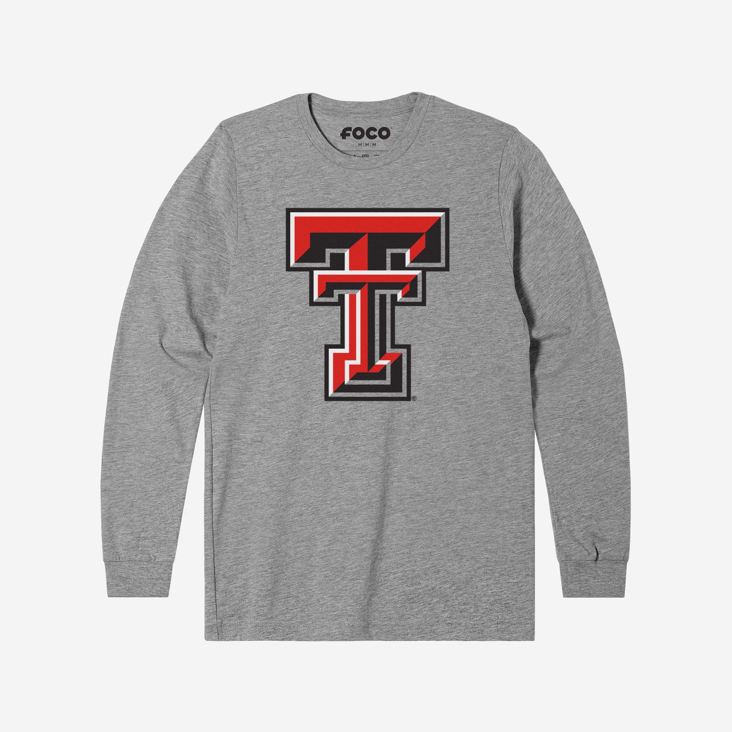 Texas Tech Red Raiders Primary Logo Long Sleeve T-Shirt