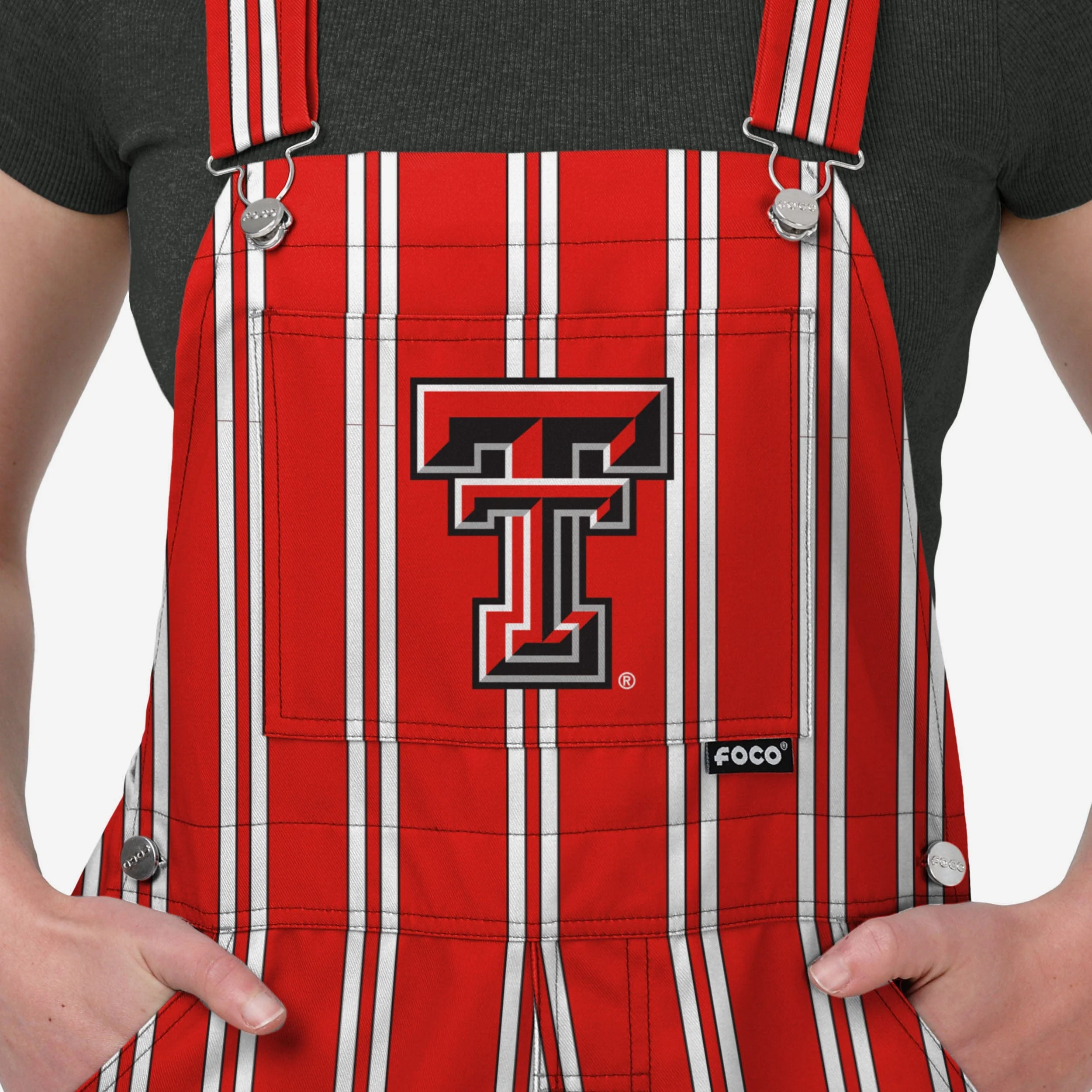 Texas Tech Red Raiders Womens Sideline Spirit Bib Overalls - Image 4