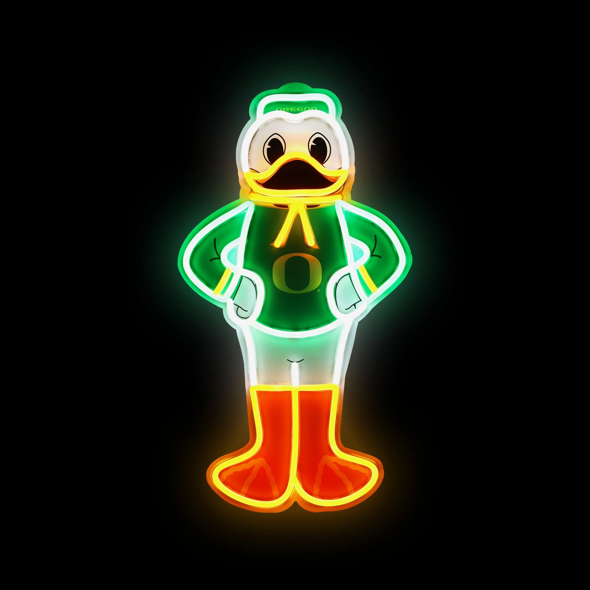 The Duck Oregon Ducks LED Neon Light Up Mascot Sign - Image 2