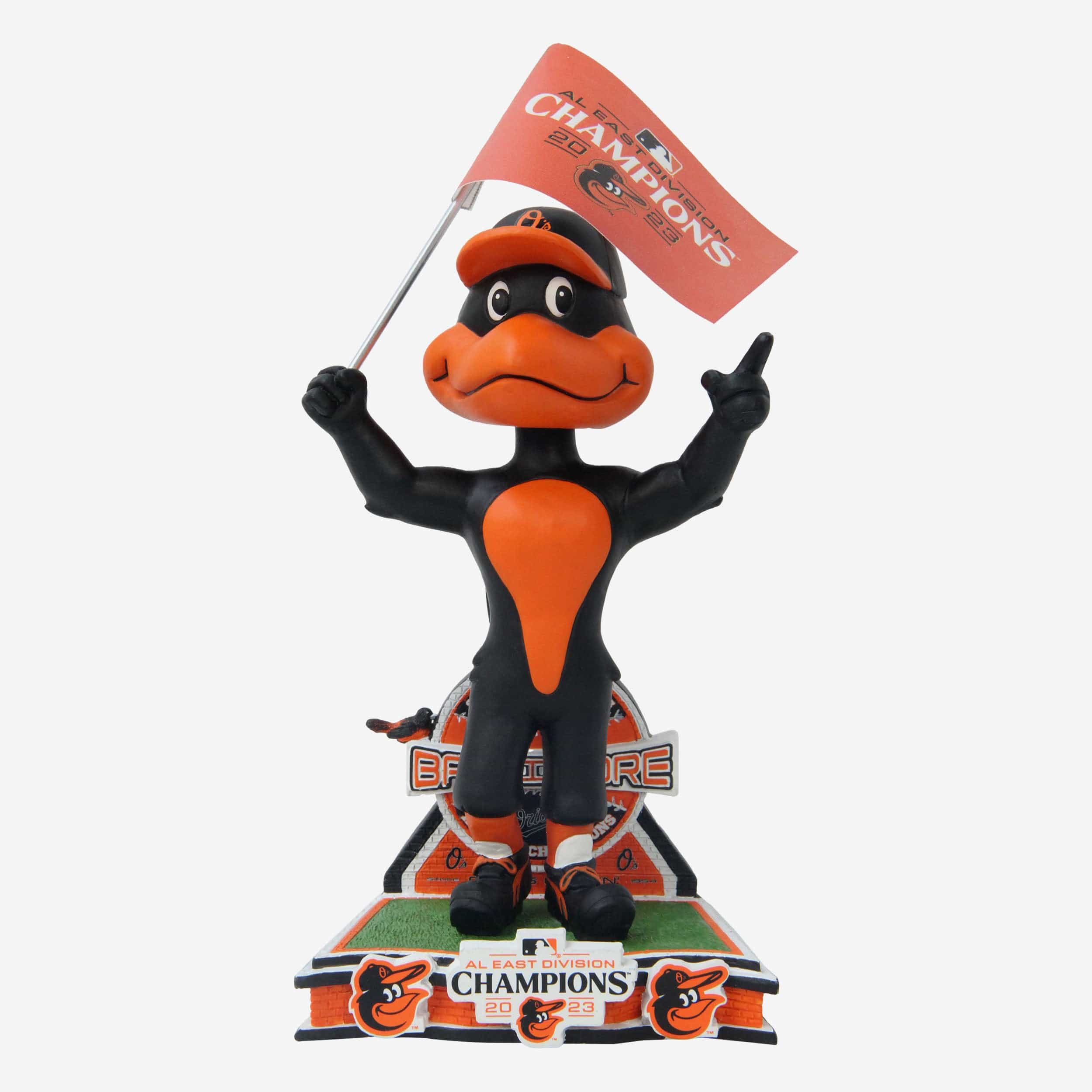 The Oriole Bird Baltimore Orioles 2023 American League East Champions Mascot Bobblehead