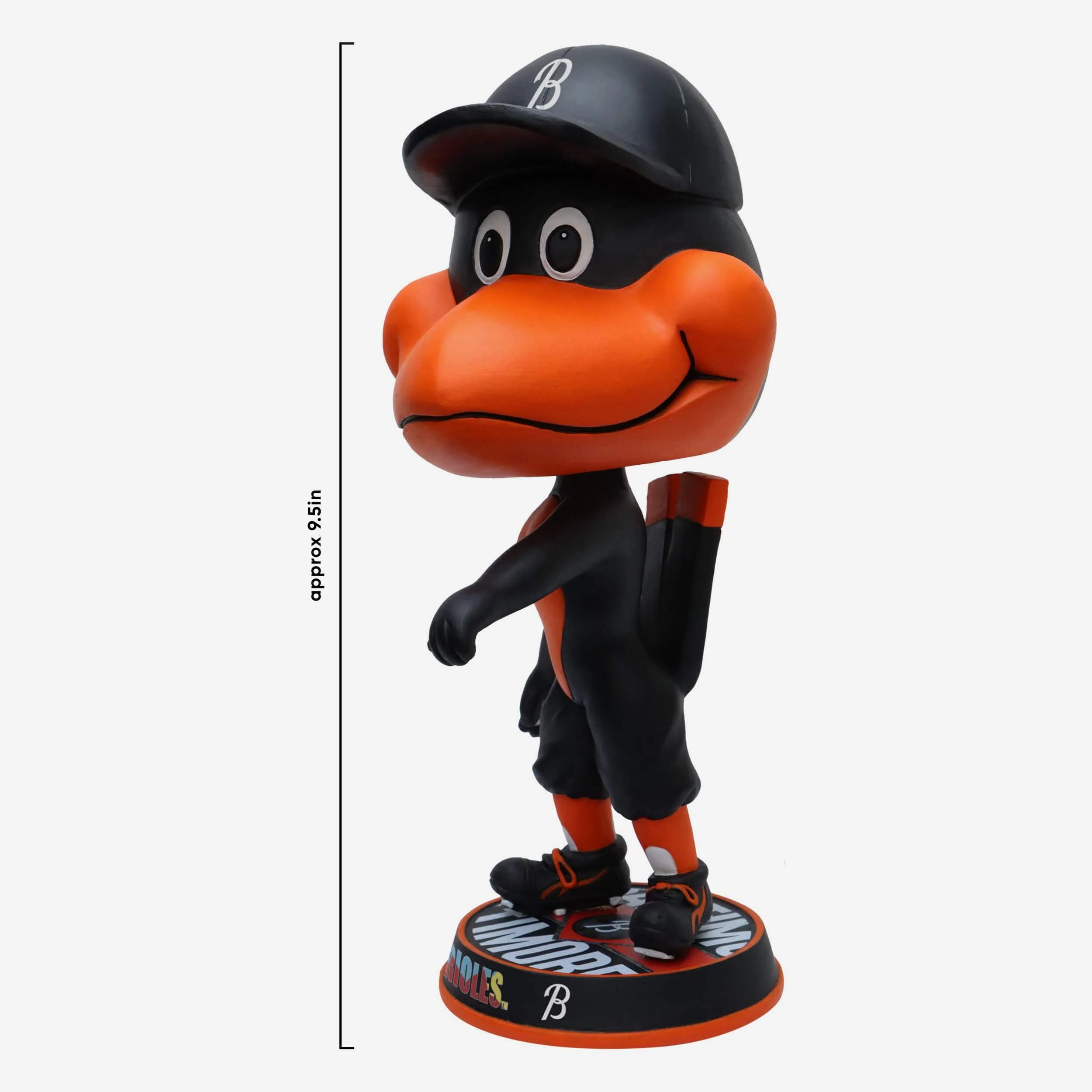 The Oriole Bird Baltimore Orioles 2023 City Connect Field Stripe Mascot Bighead Bobblehead - Image 4