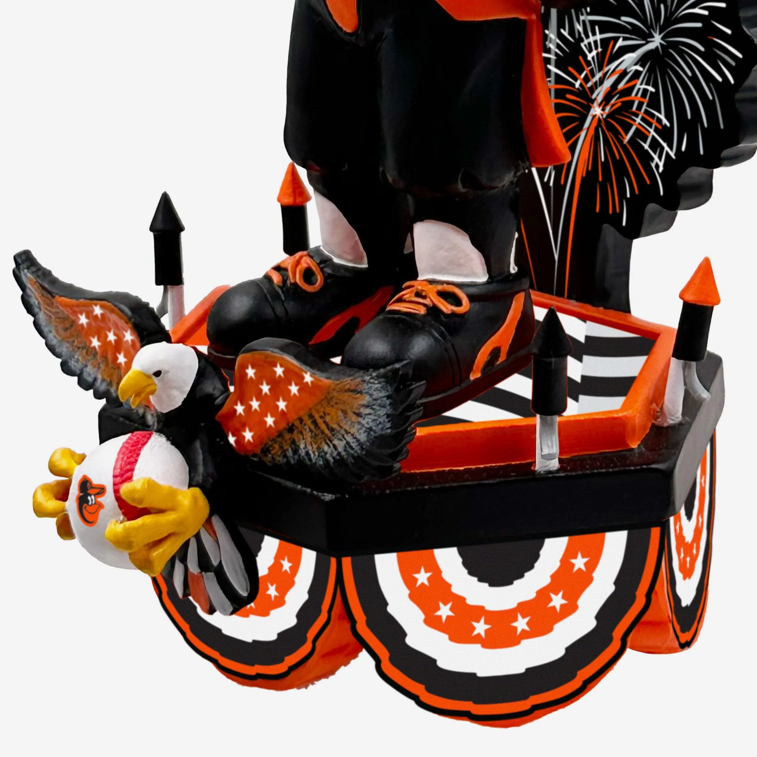 The Oriole Bird Baltimore Orioles Americana Mascot Bobblehead - Image 3