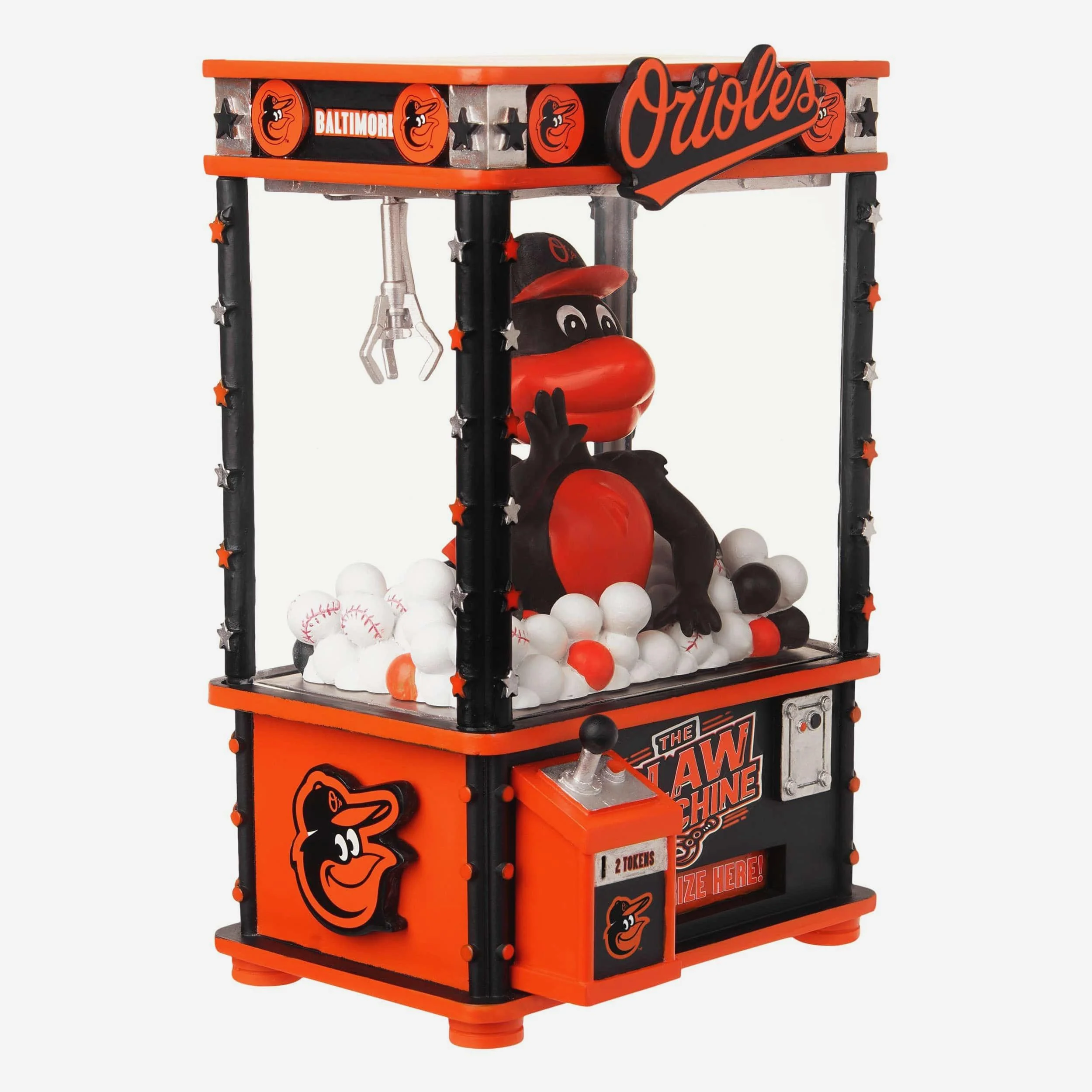 The Oriole Bird Baltimore Orioles Claw Machine Mascot Bobblehead - Image 4