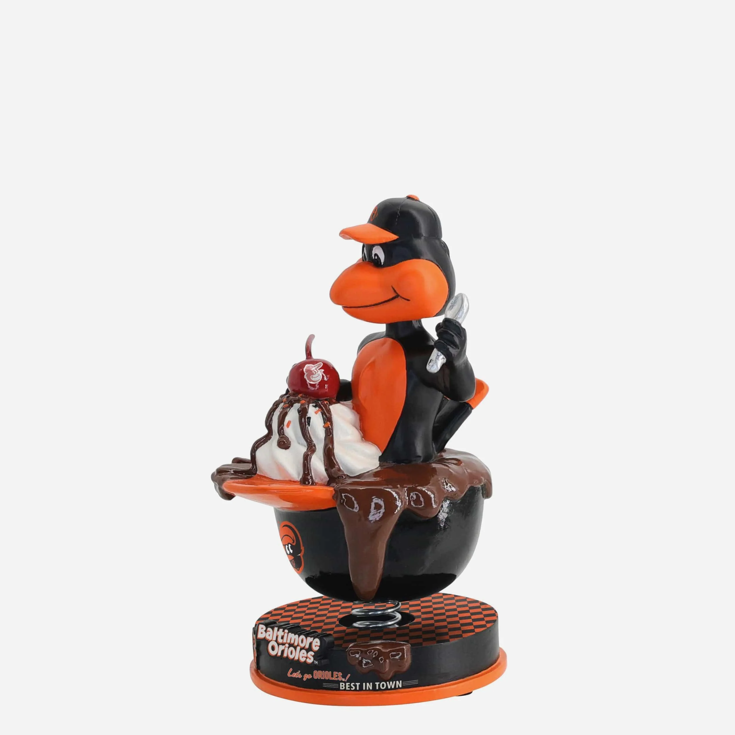 The Oriole Bird Baltimore Orioles Ice Cream Helmet Mascot Bobblehead - Image 4