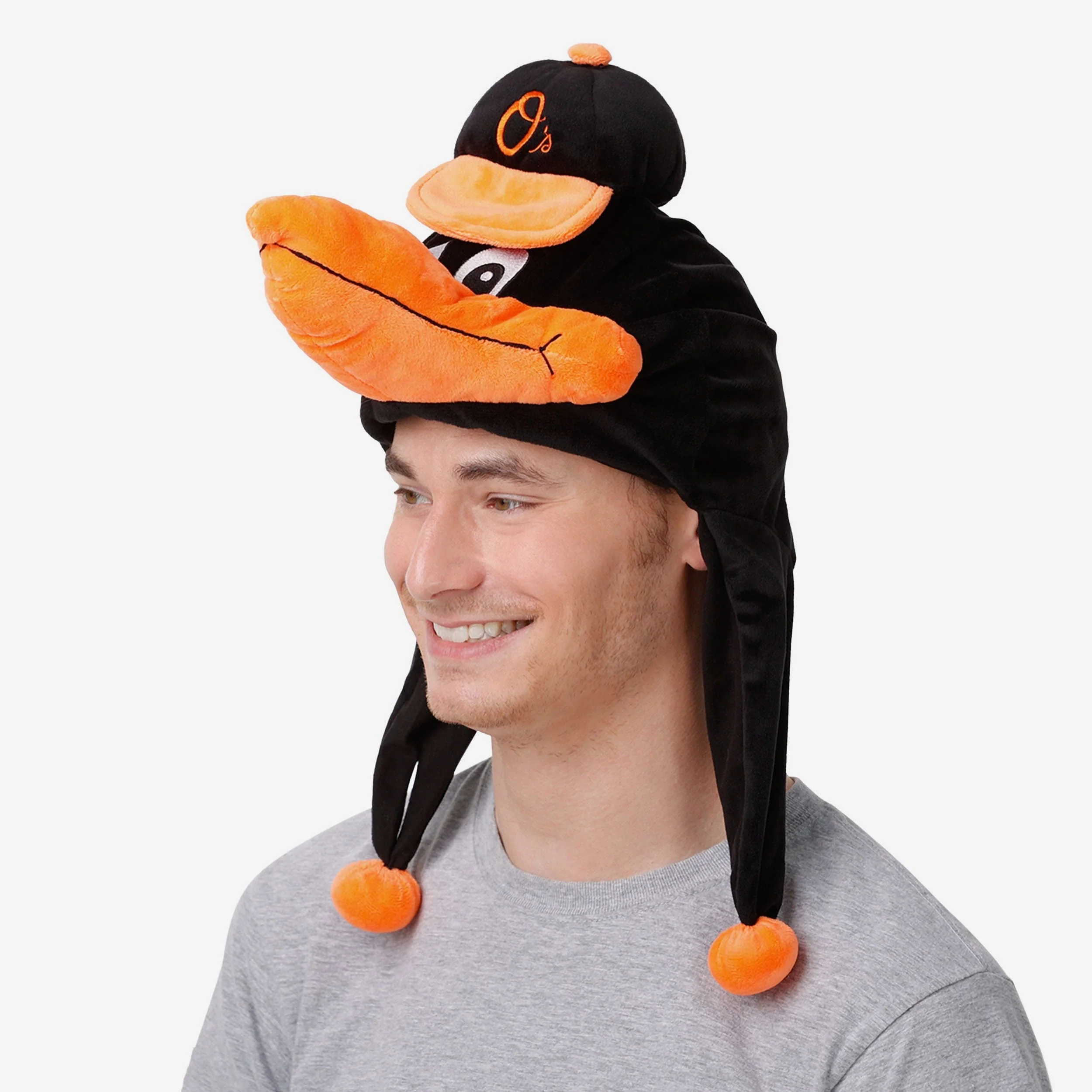 The Oriole Bird Baltimore Orioles Mascot Plush Hat - Image 3