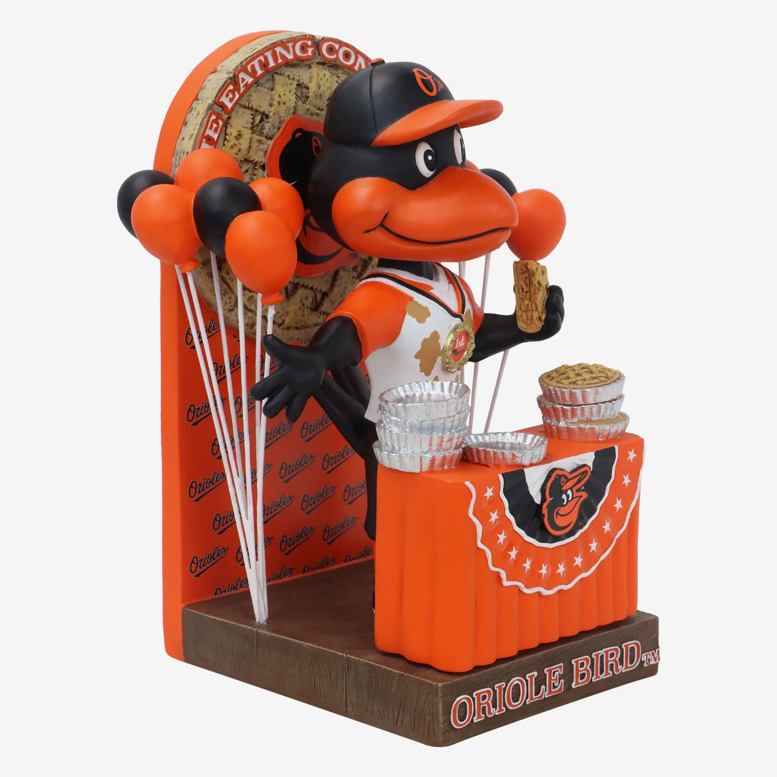 The Oriole Bird Baltimore Orioles Pie Eating Contest Mascot Bobblehead - Image 4