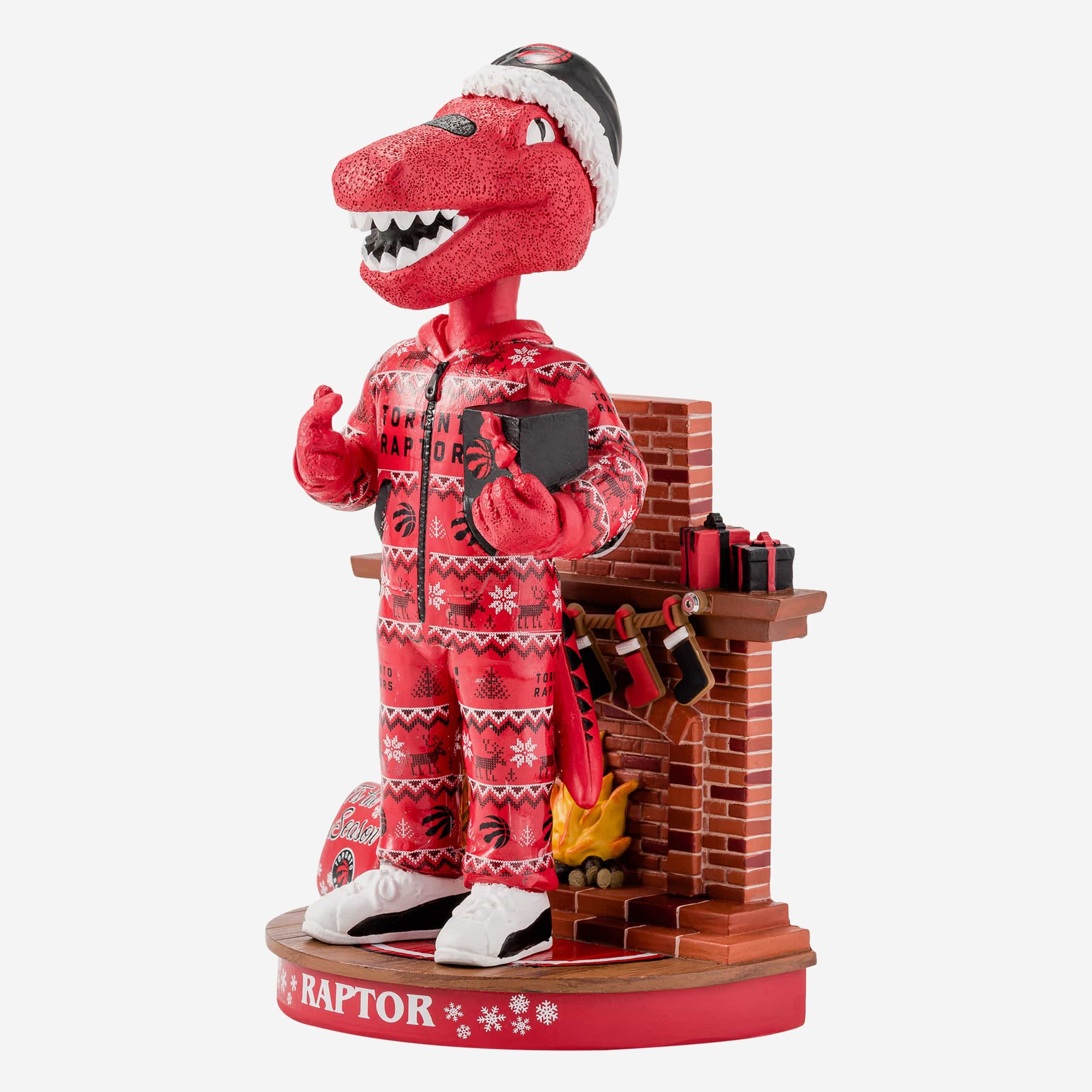 The Raptor Toronto Raptors Holiday Mascot Bobblehead - Image 4