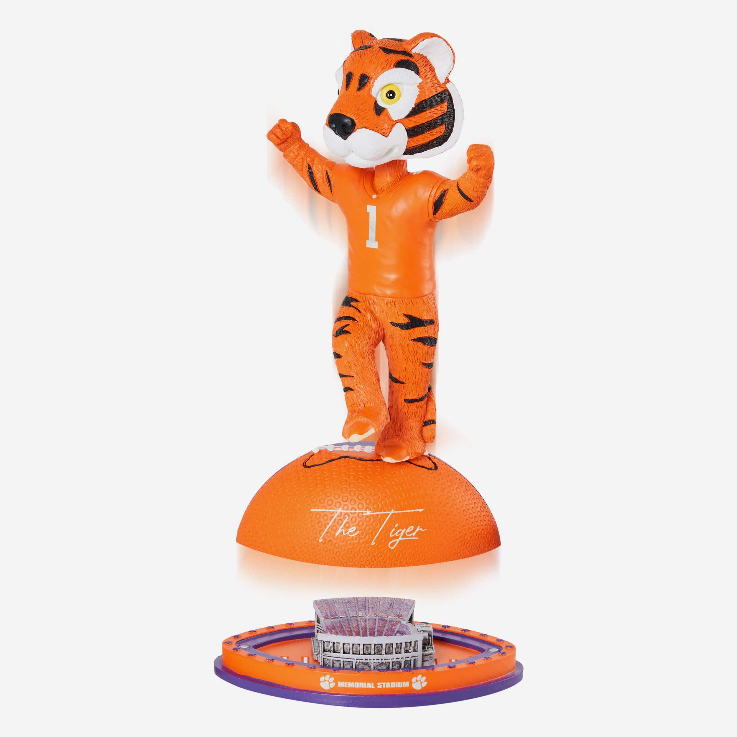 The Tiger Clemson Tigers Magnetic Stadium Base Mascot Bobblehead - Image 2