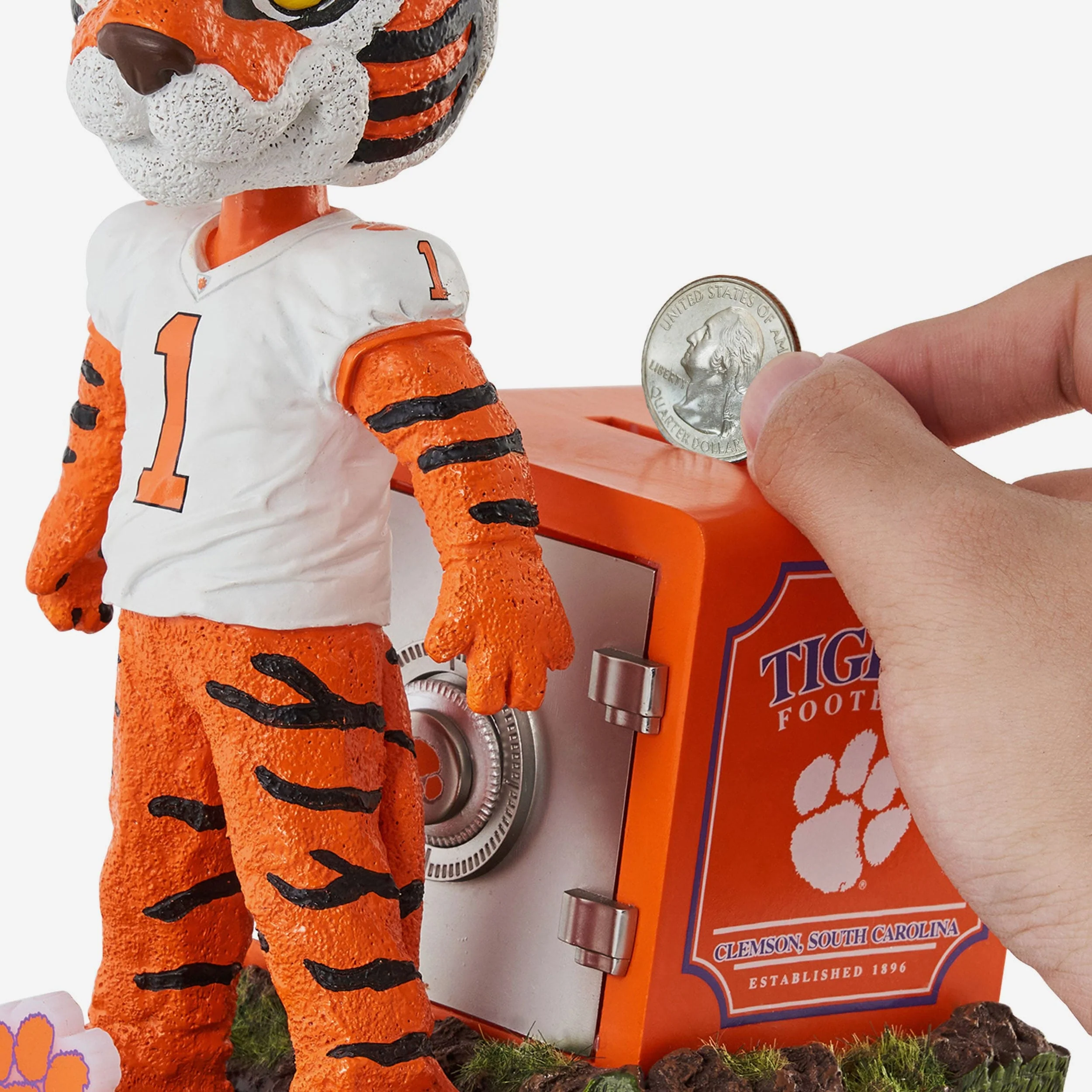 The Tiger Clemson Tigers Mascot Bank Bobblehead - Image 3