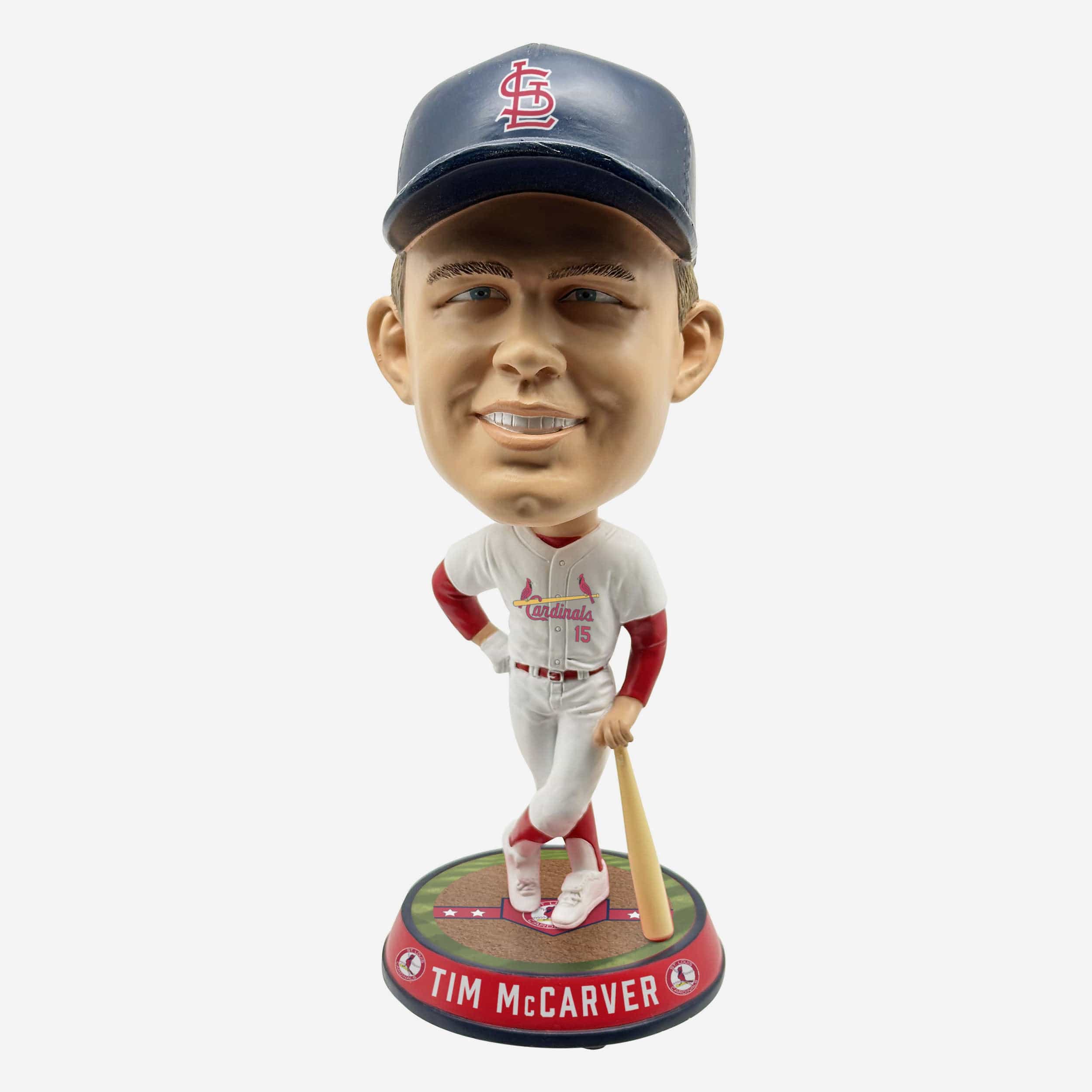 Tim McCarver St Louis Cardinals Field Stripe Bighead Bobblehead