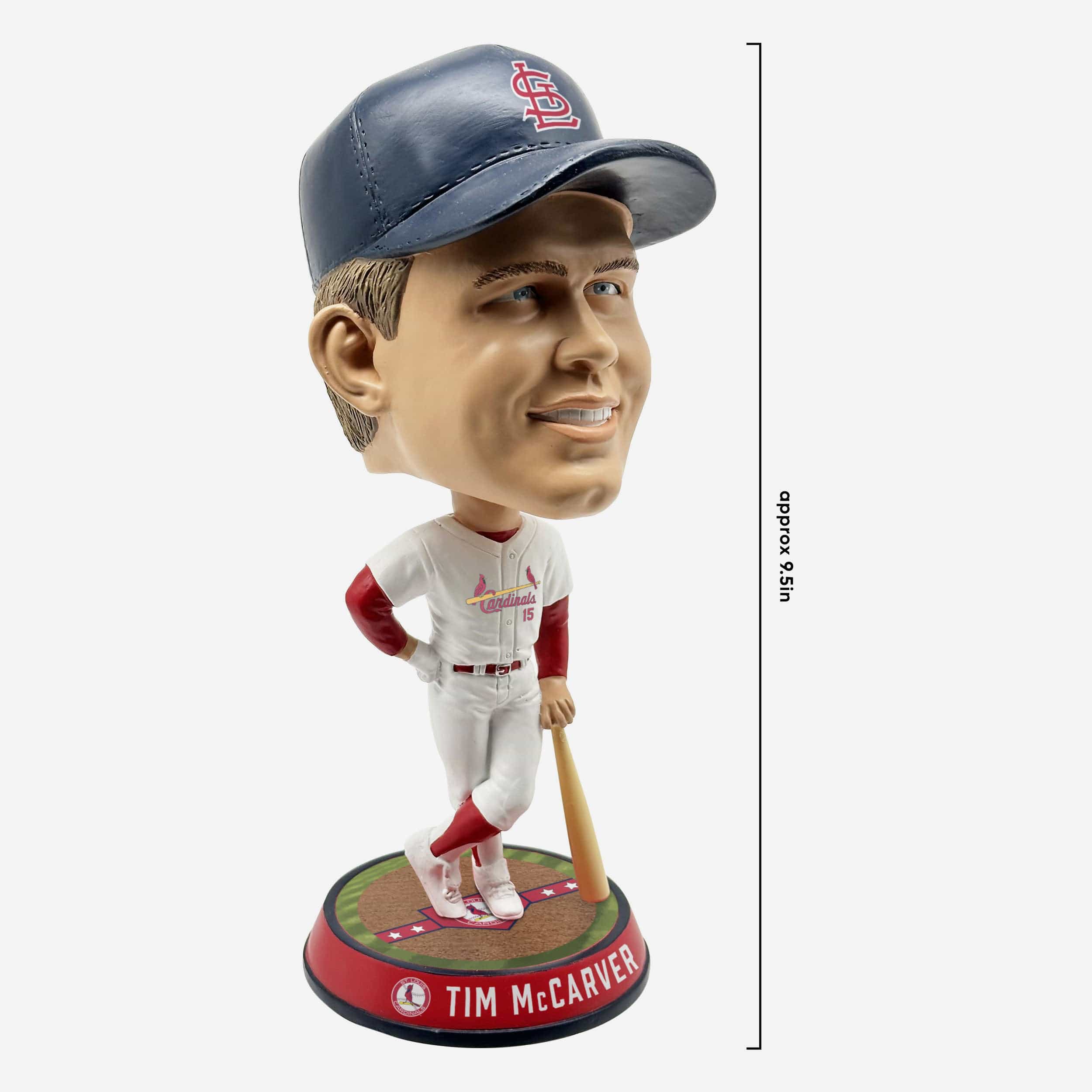 Tim McCarver St Louis Cardinals Field Stripe Bighead Bobblehead - Image 4