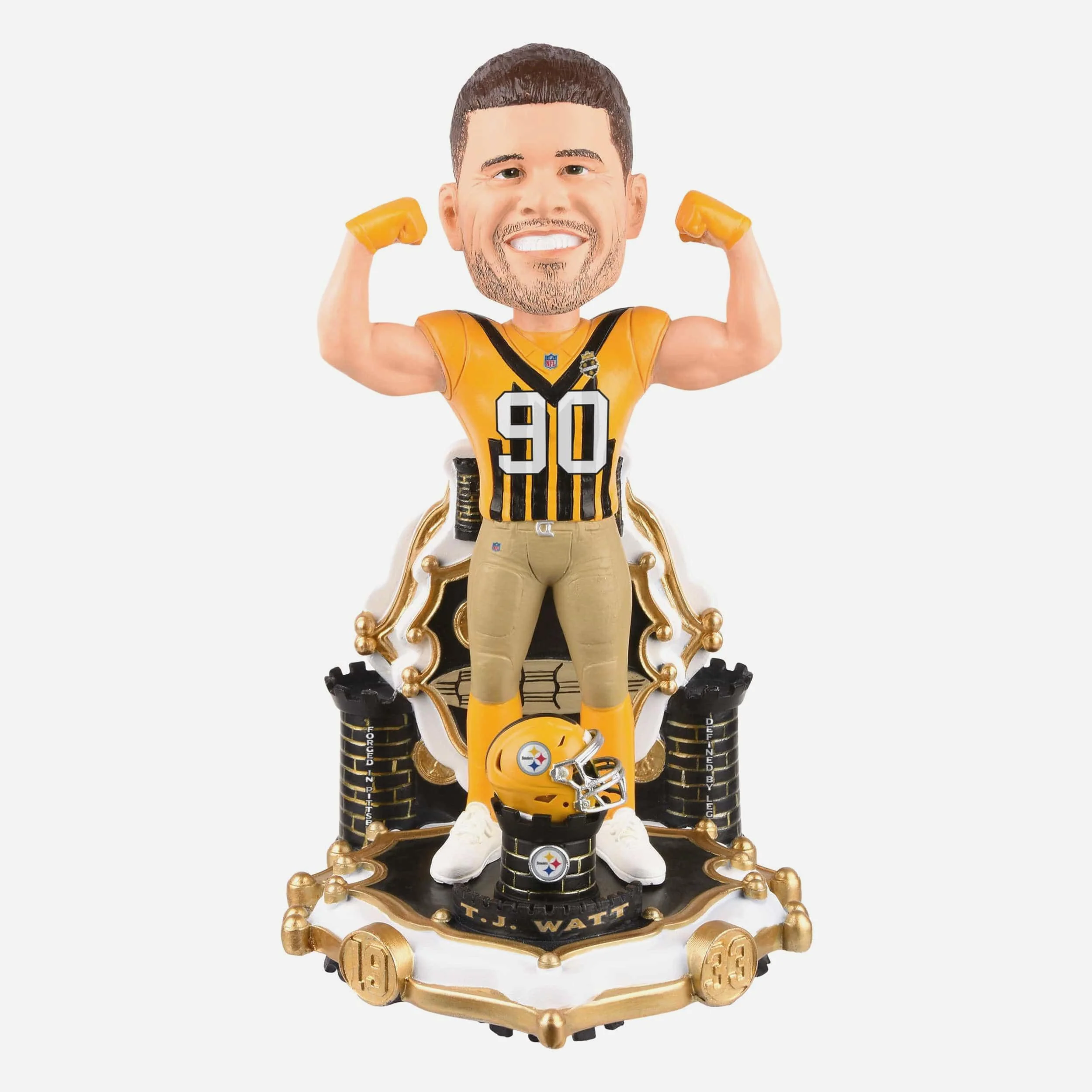 TJ Watt Pittsburgh Steelers Alternate Uniform Bobblehead