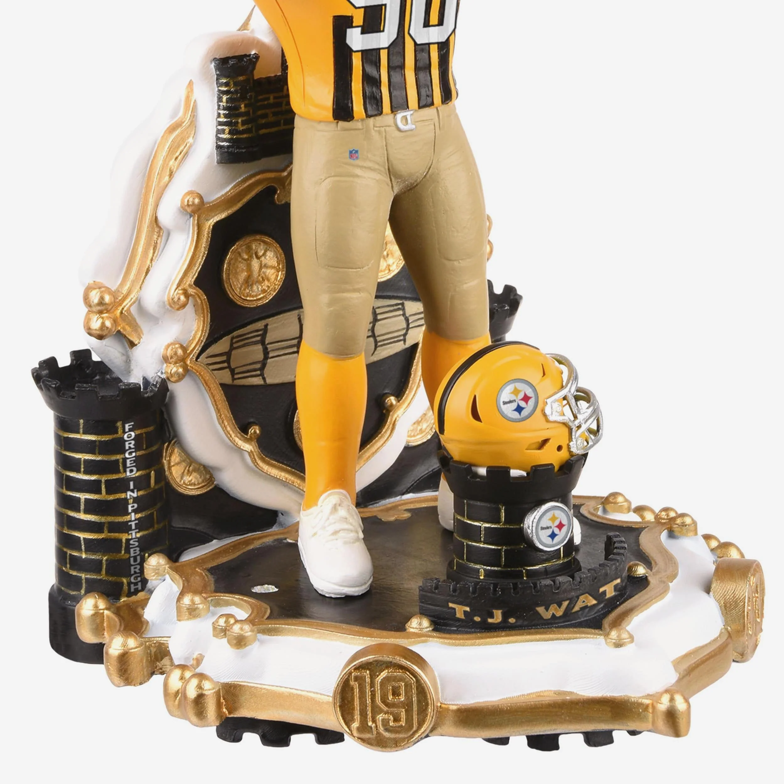 TJ Watt Pittsburgh Steelers Alternate Uniform Bobblehead - Image 3