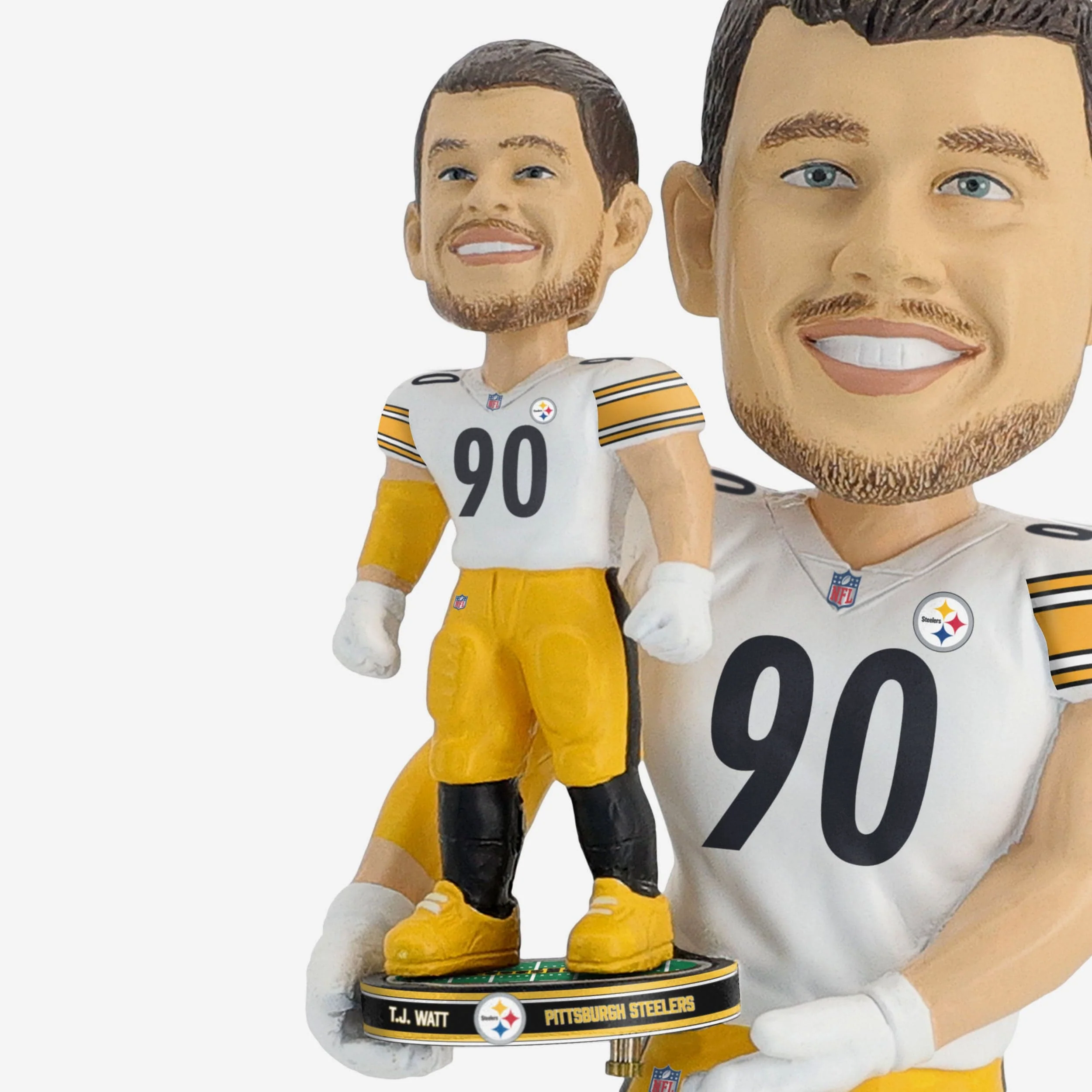 TJ Watt Pittsburgh Steelers Bobble Dubblz Bobblehead - Image 4
