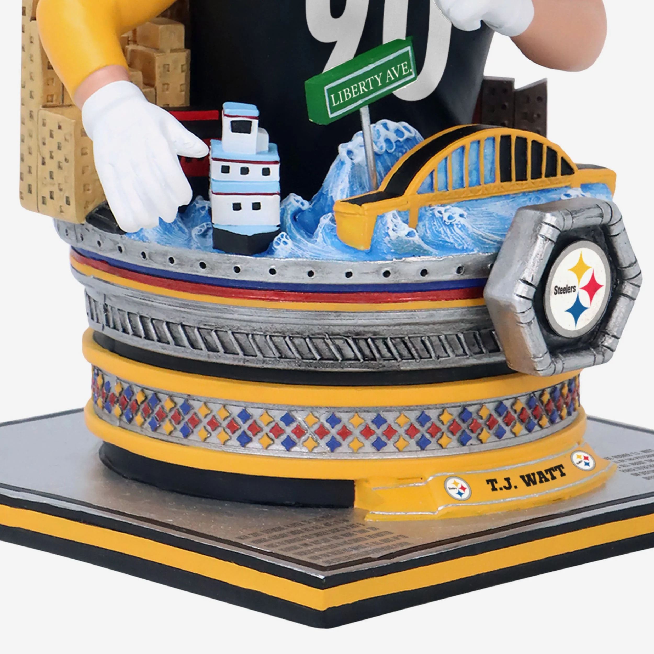 TJ Watt Pittsburgh Steelers Bust Bighead Bobblehead - Image 3
