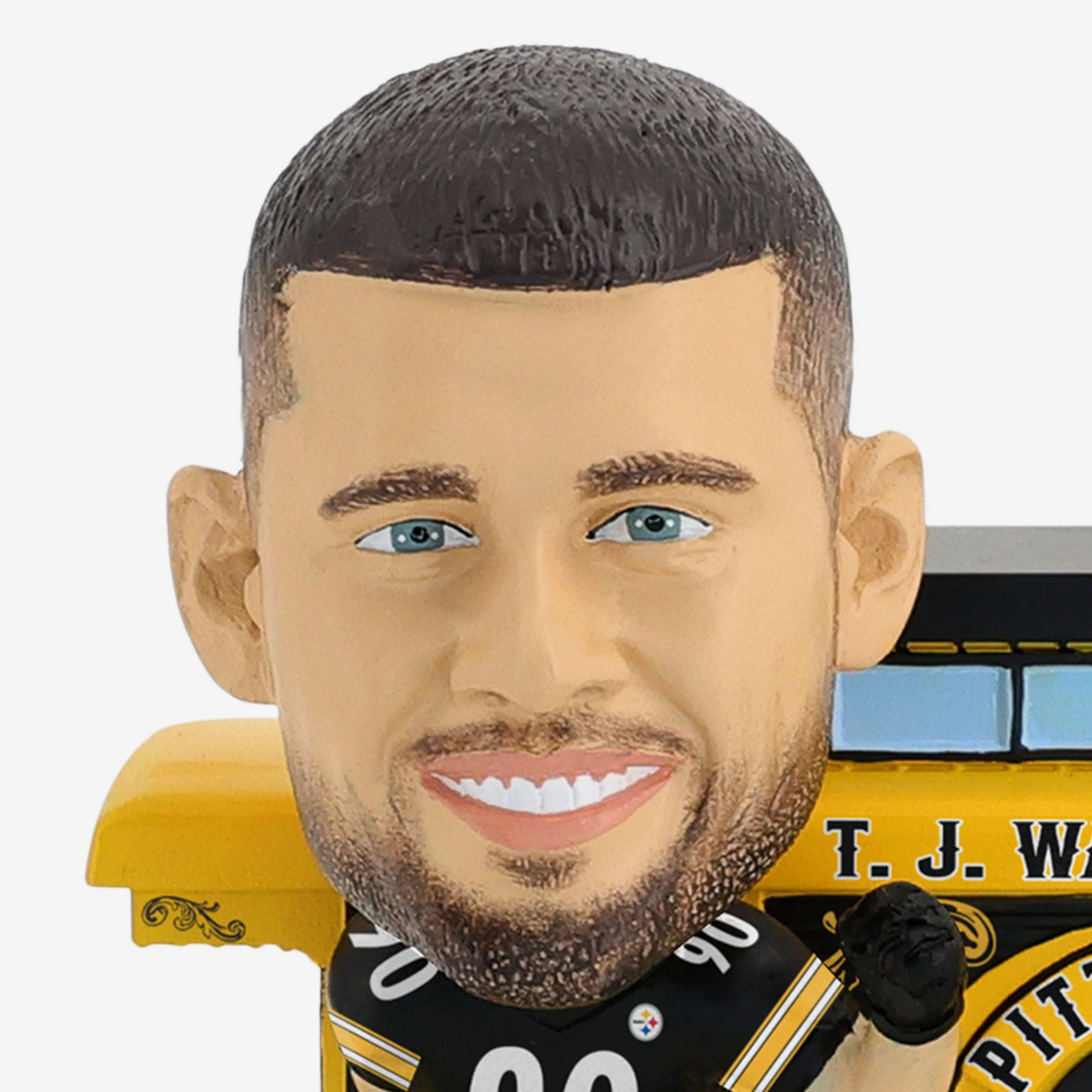 TJ Watt Pittsburgh Steelers Express Train Bobblehead - Image 2